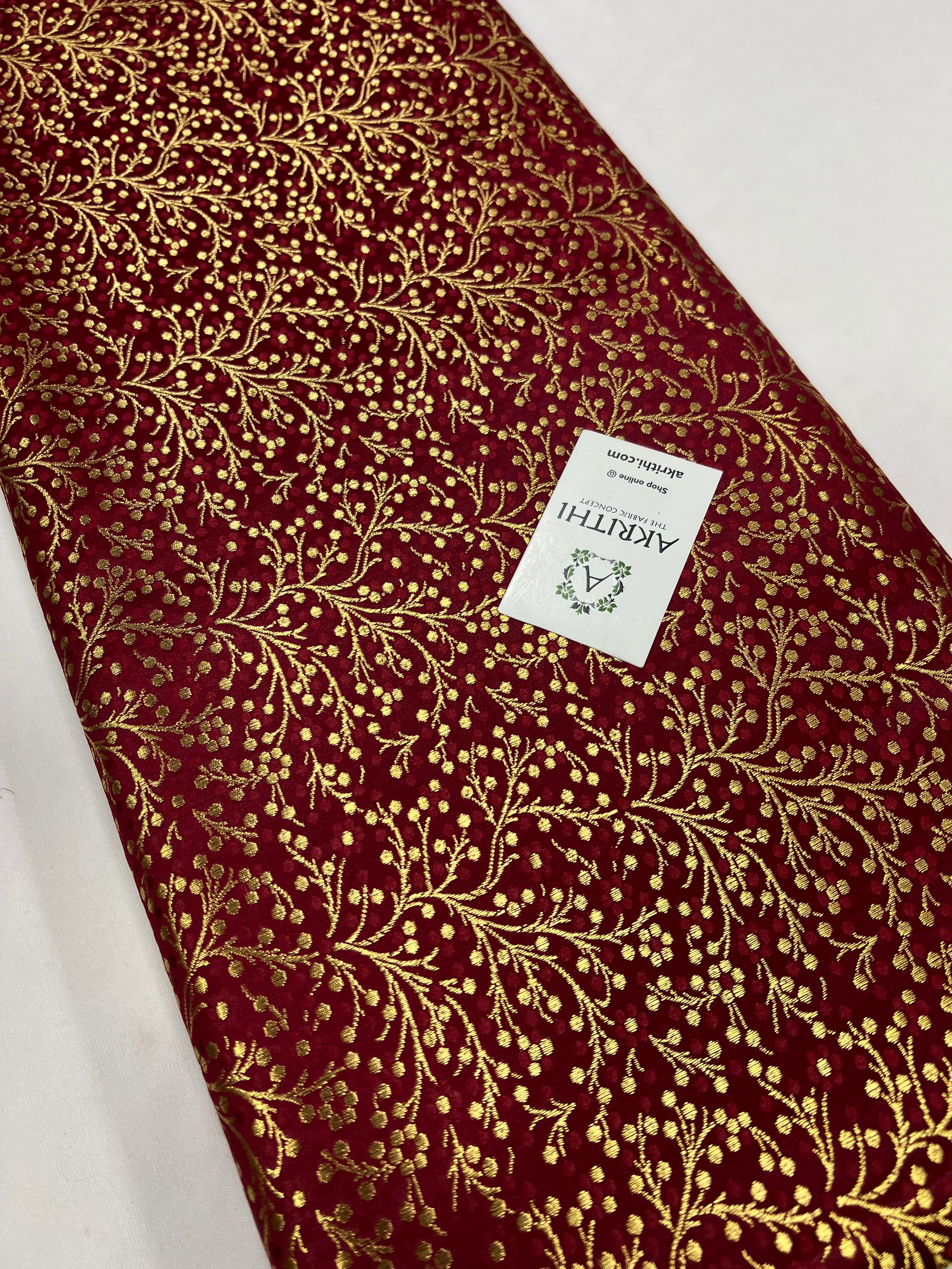 Handloom Banarasi brocade fabric