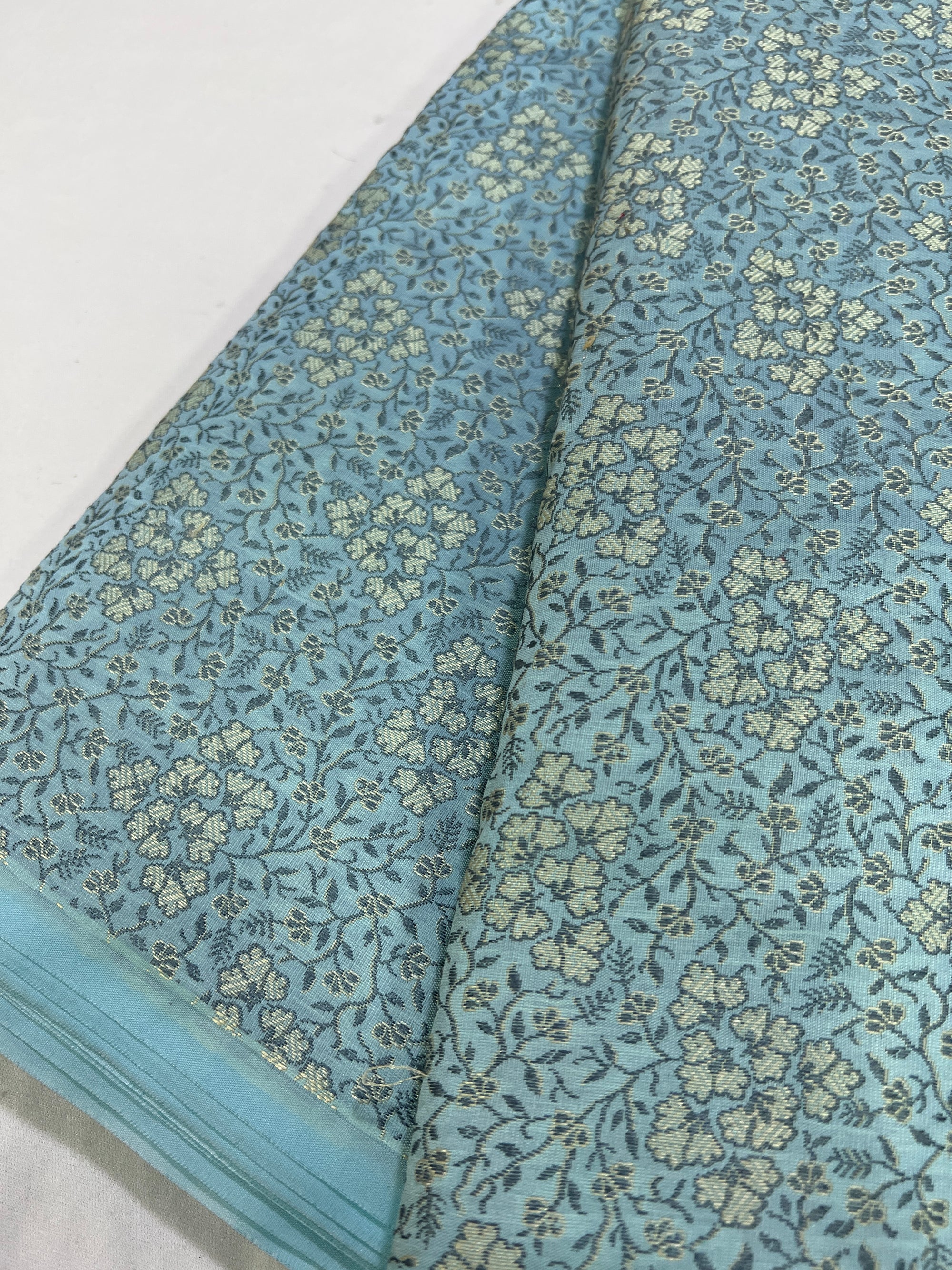 Banarasi brocade fabric without zari