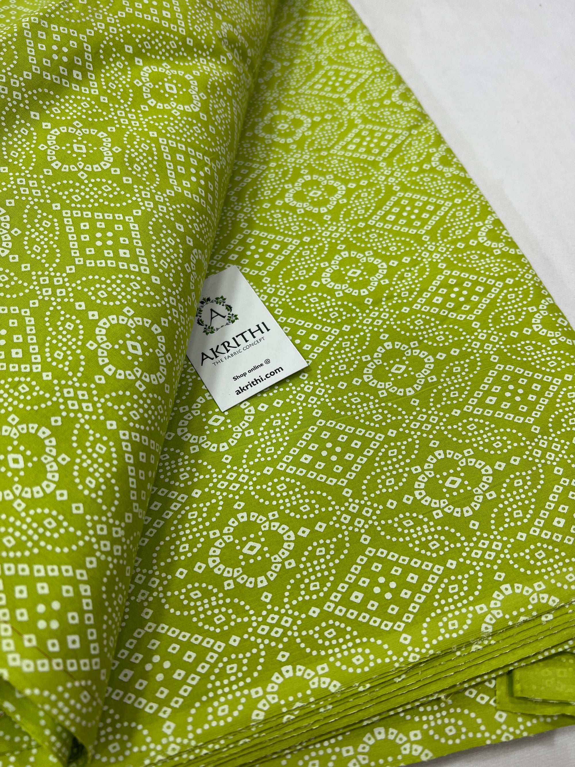 Printed pure cotton fabric