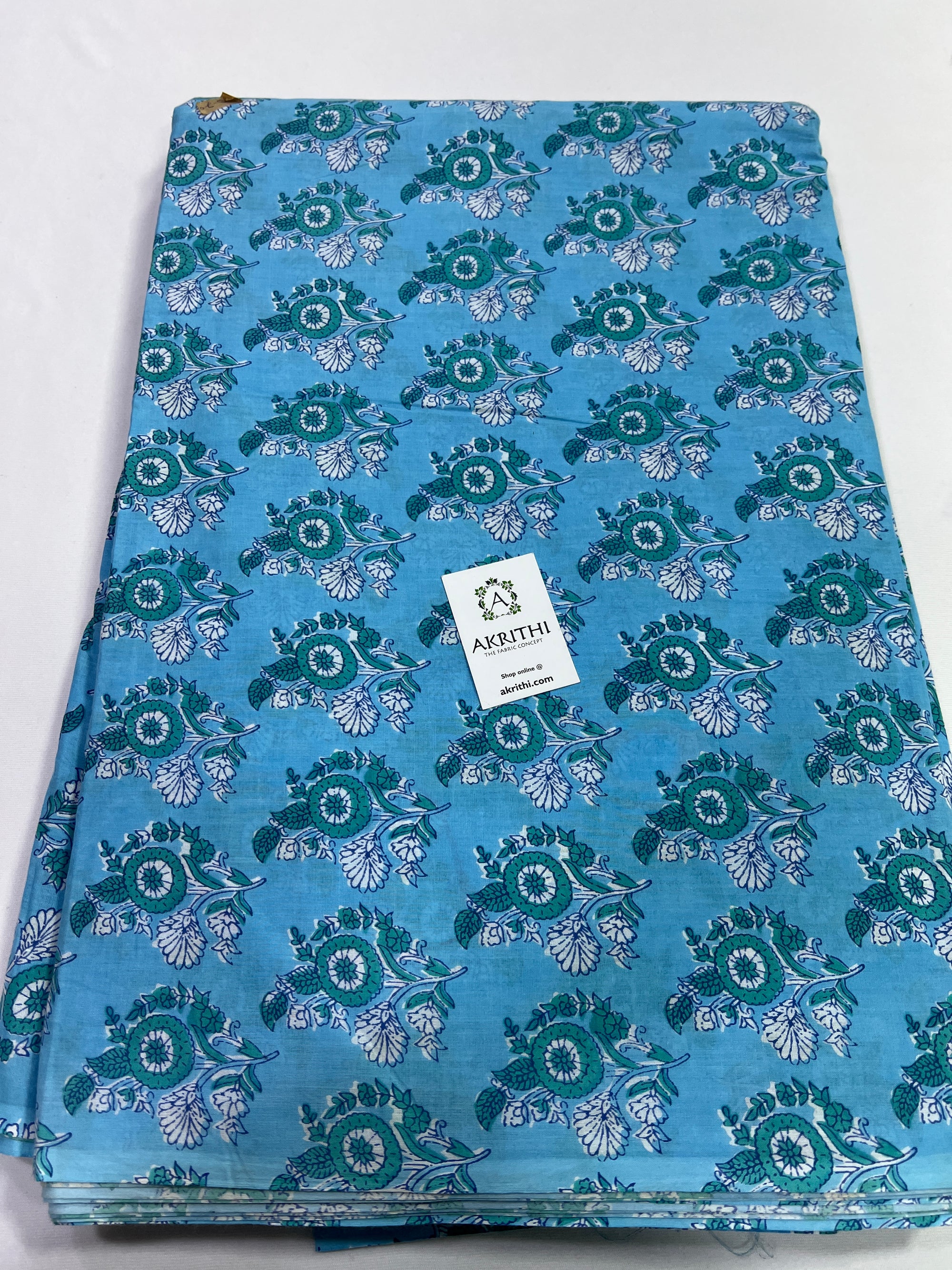 Printed pure cotton fabric
