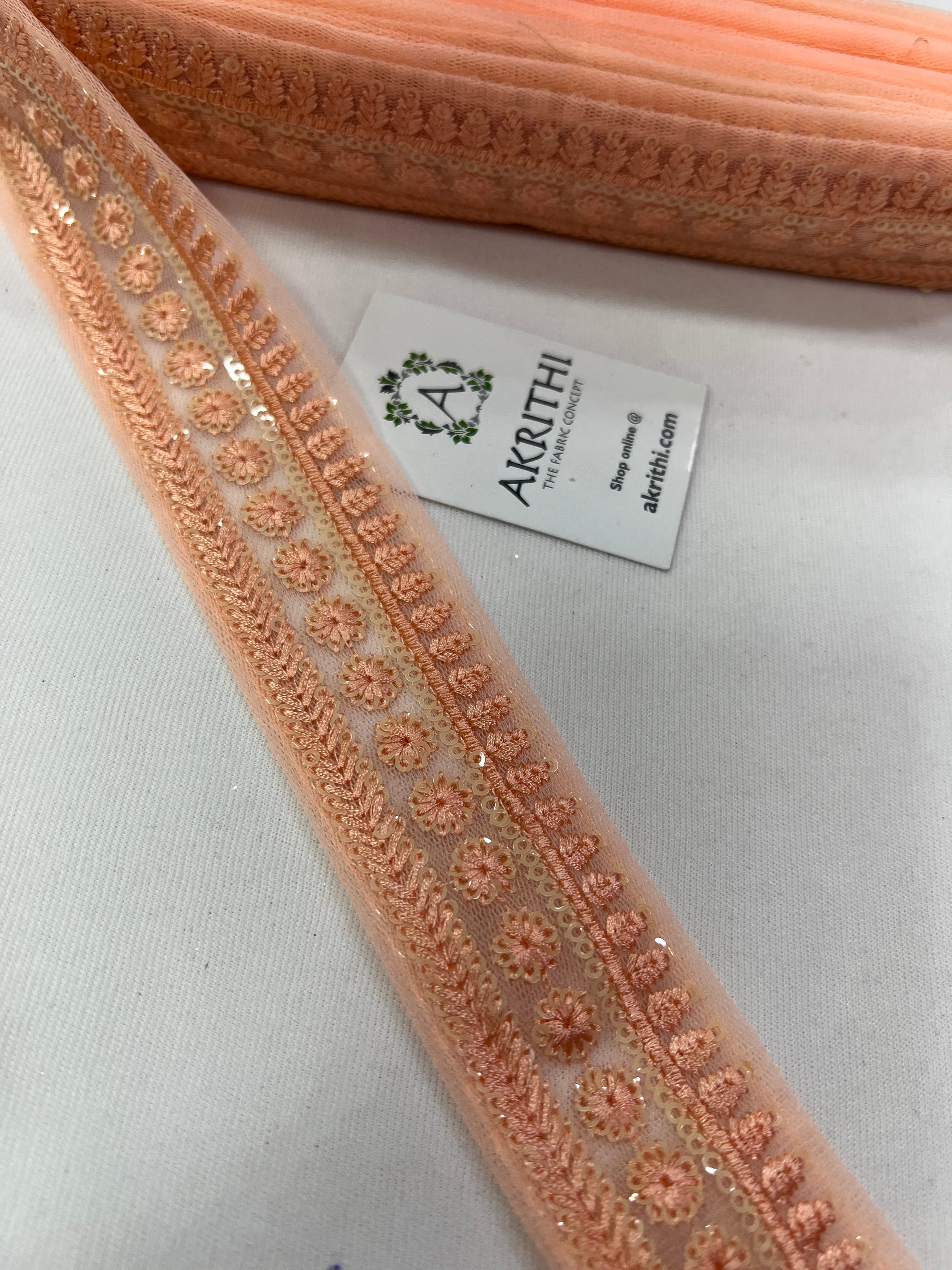 Embroidered lace 9 metres roll