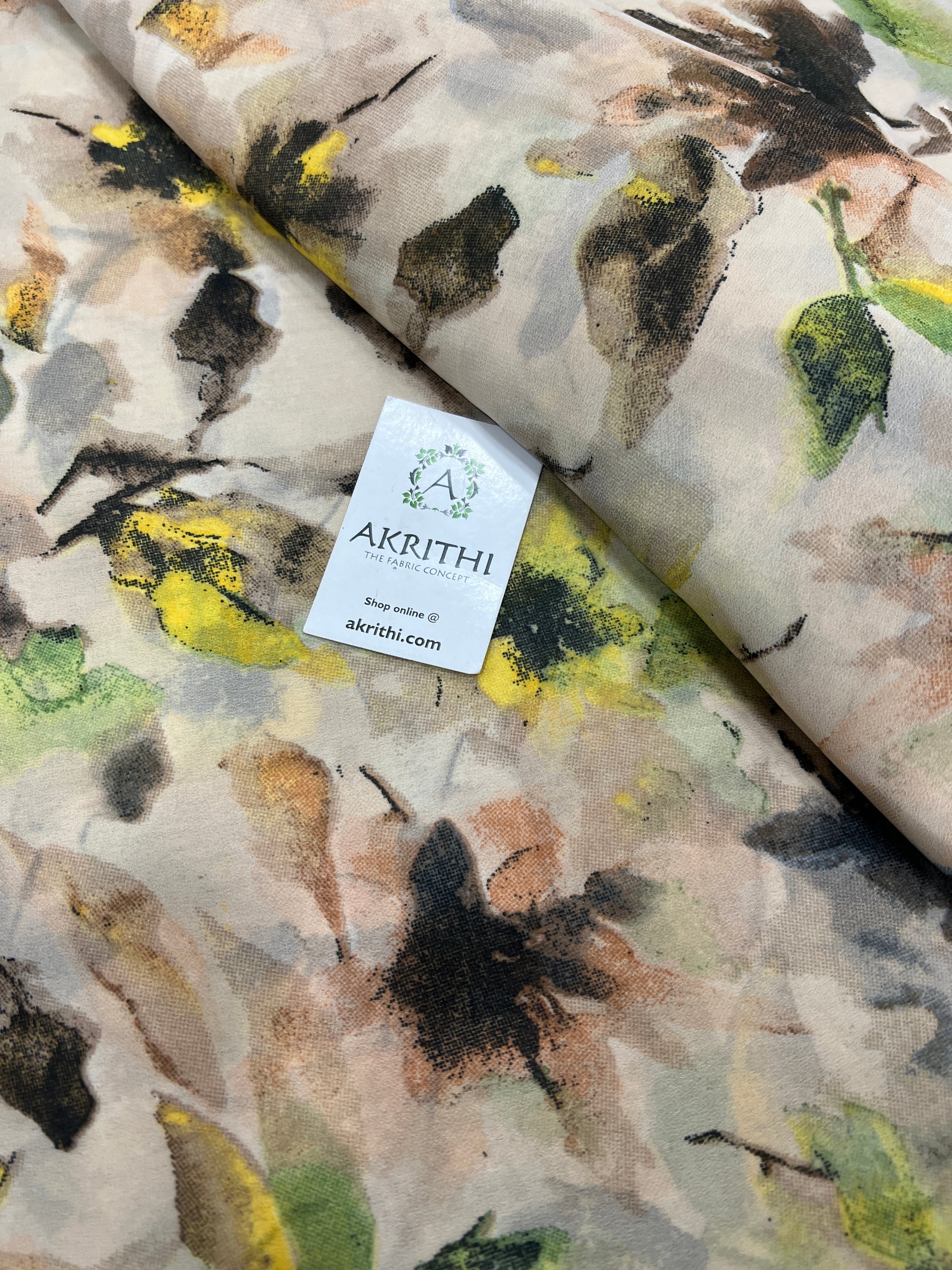 Floral printed georgette fabric