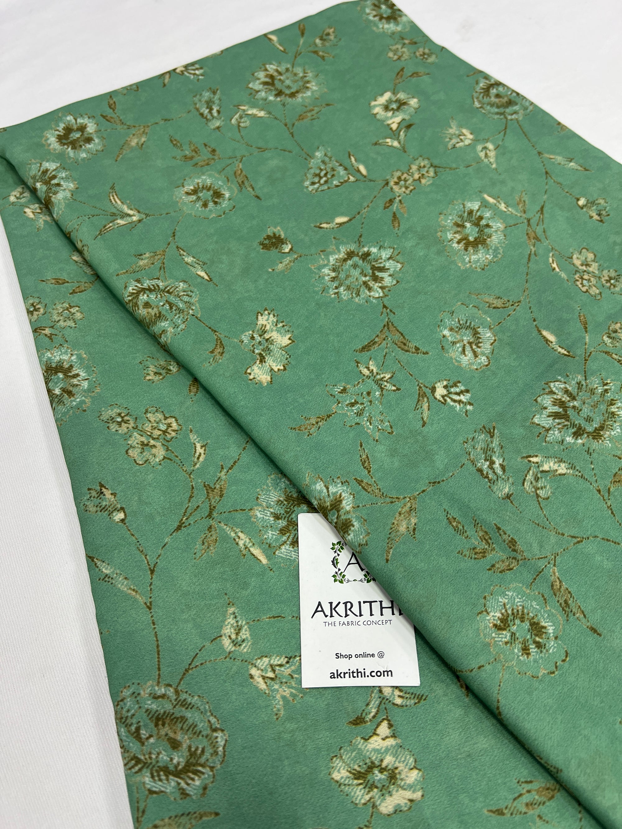 Digital printed georgette saree