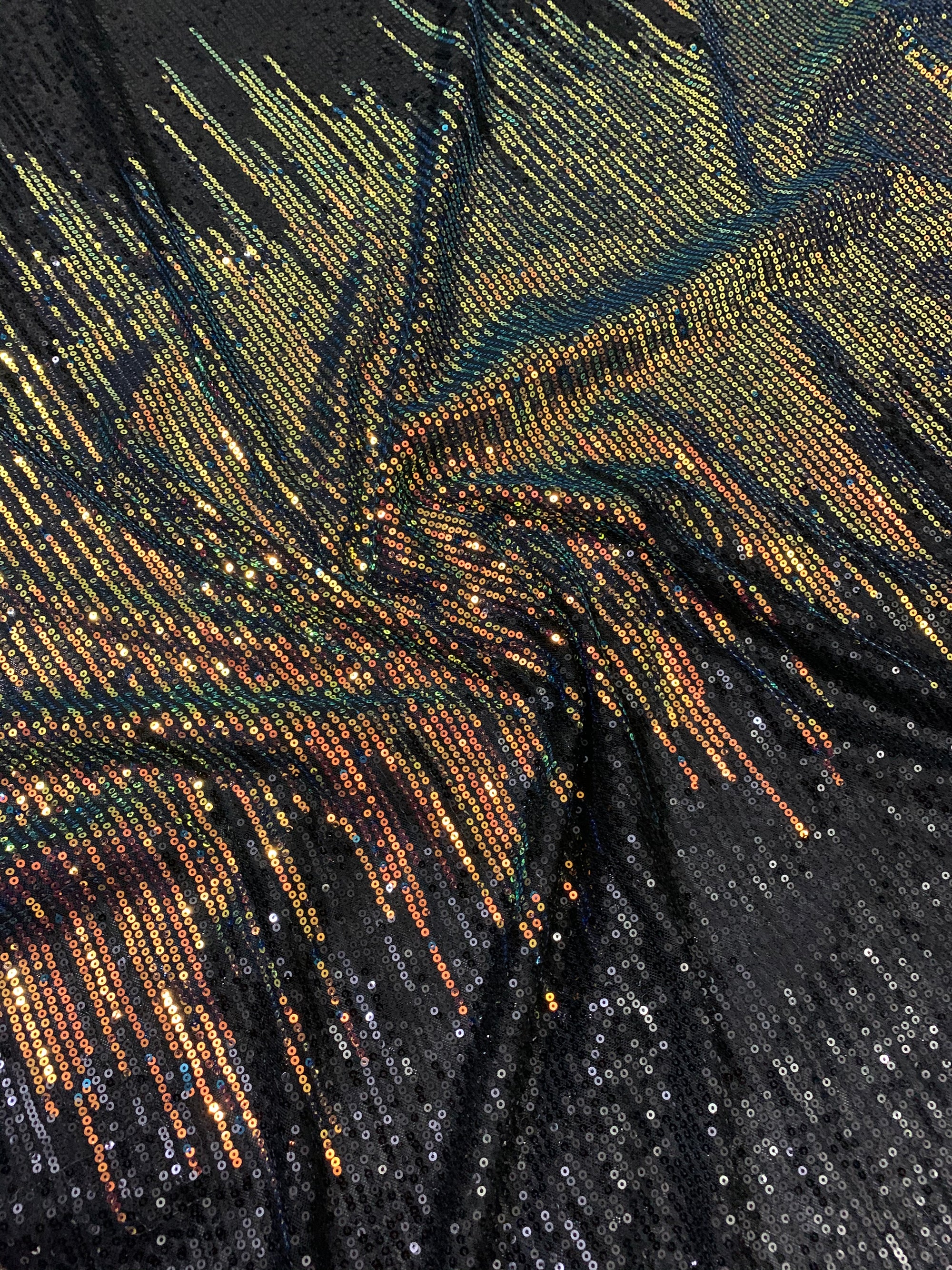 Sequins on micro Lycra net fabric