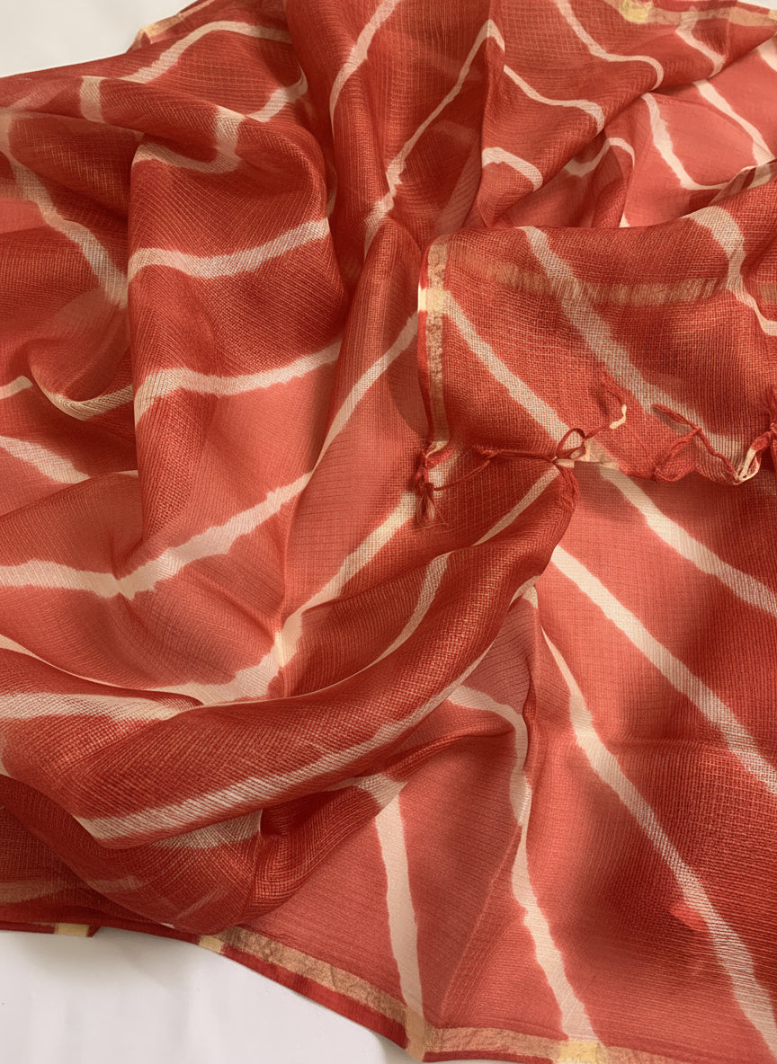 Pure silk Kota leheriya Dupatta