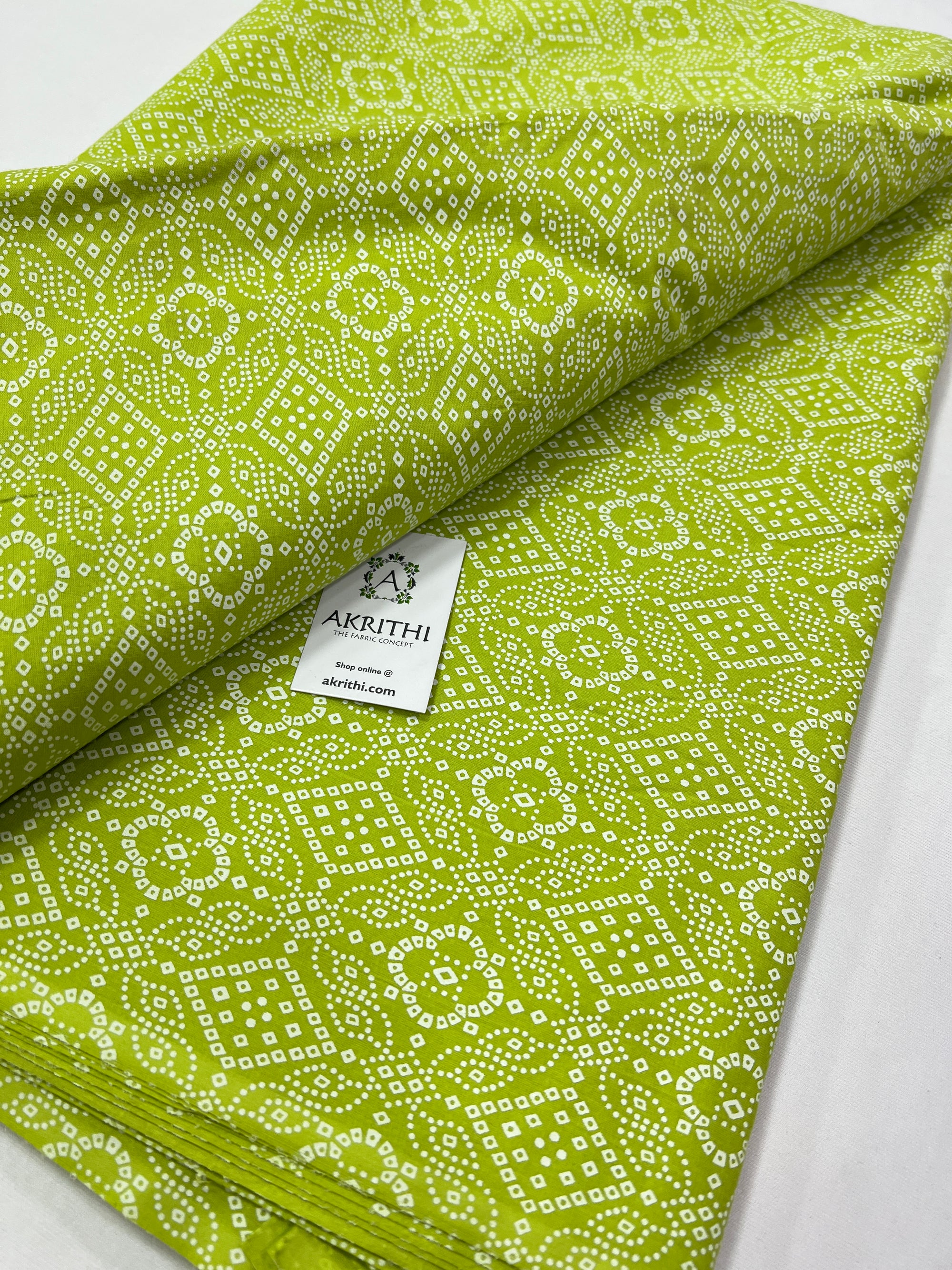 Printed pure cotton fabric