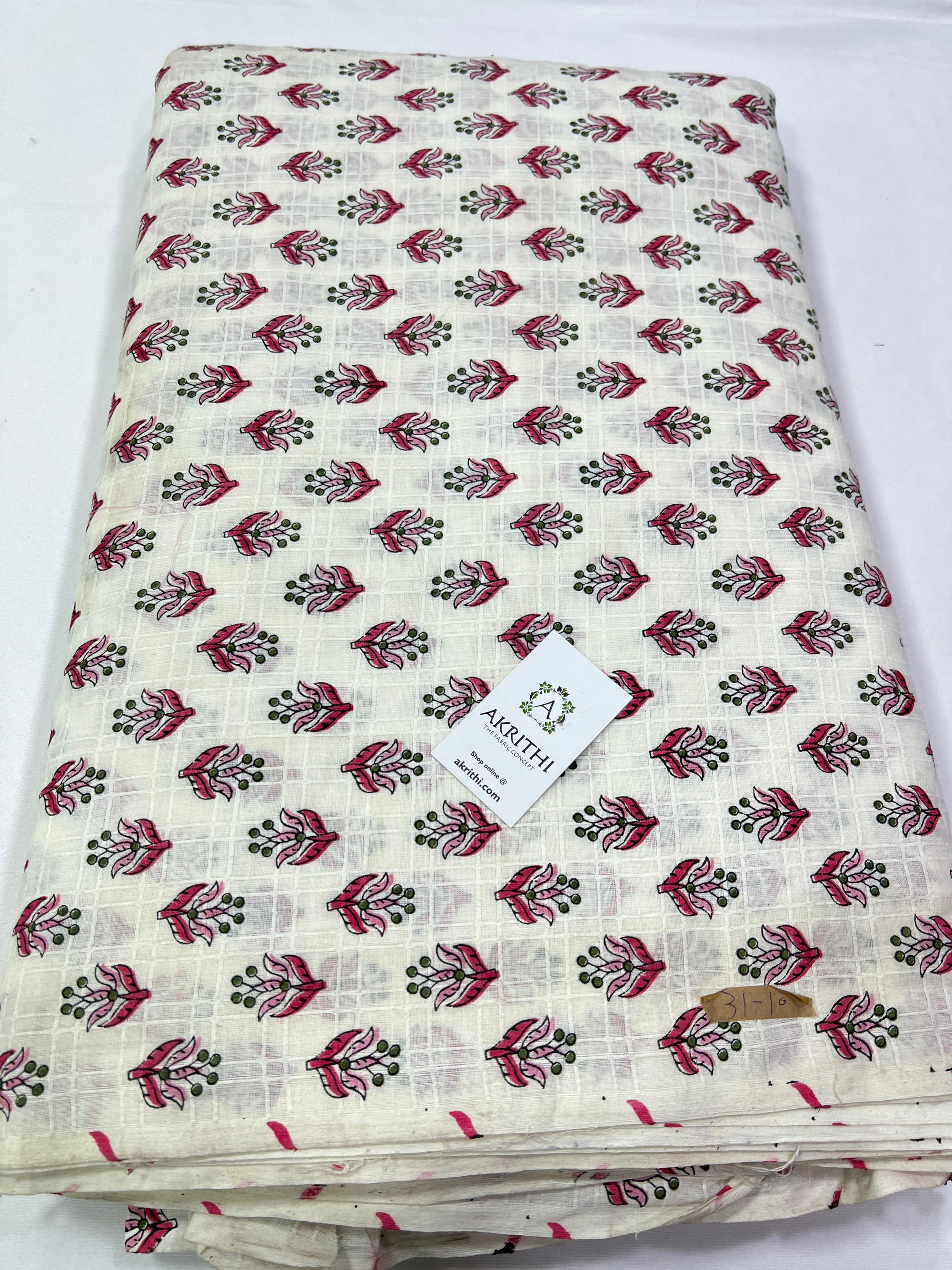 Printed pure cotton fabric