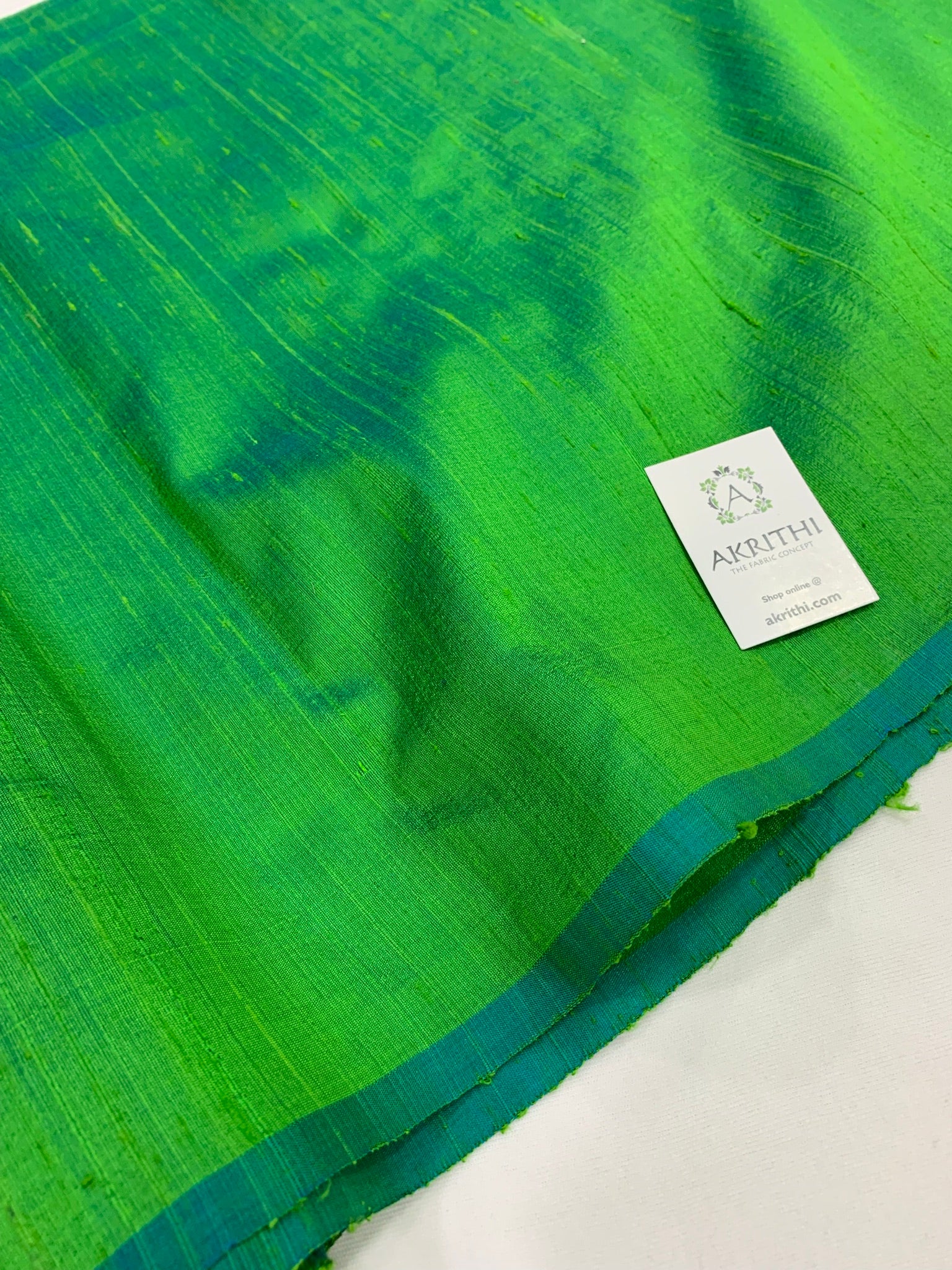 Pure raw silk dual tone