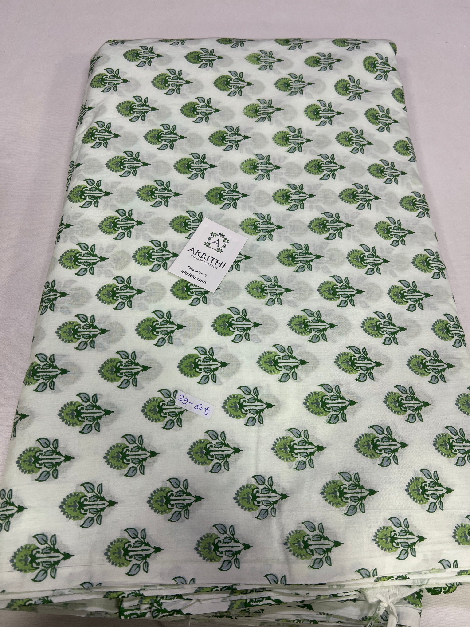 Printed pure cotton fabric