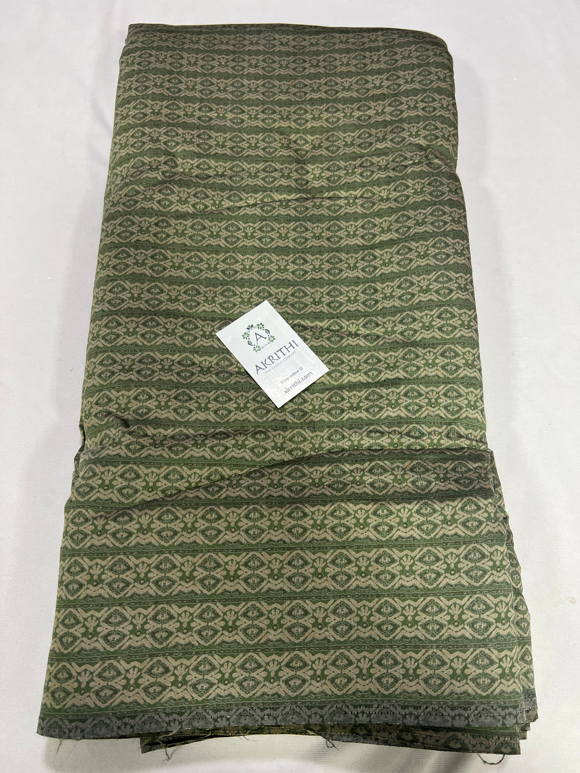 Digital printed silk fabric