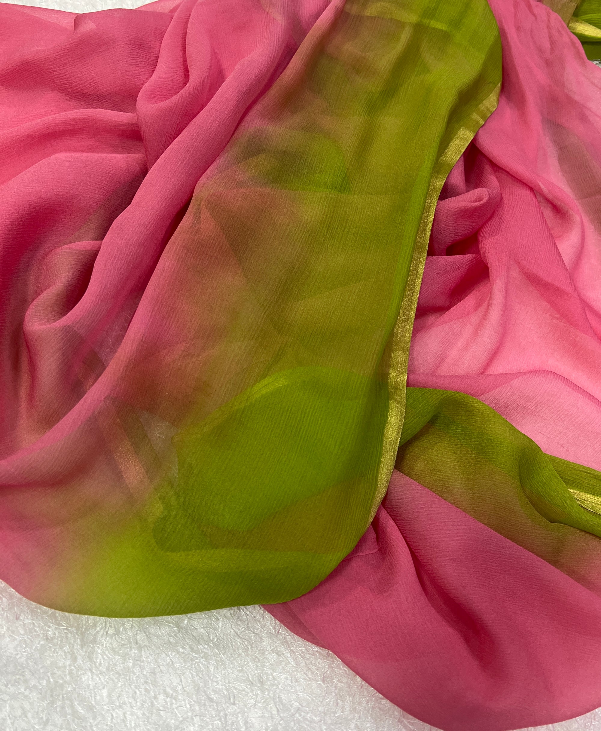 Pure silk chiffon dupatta