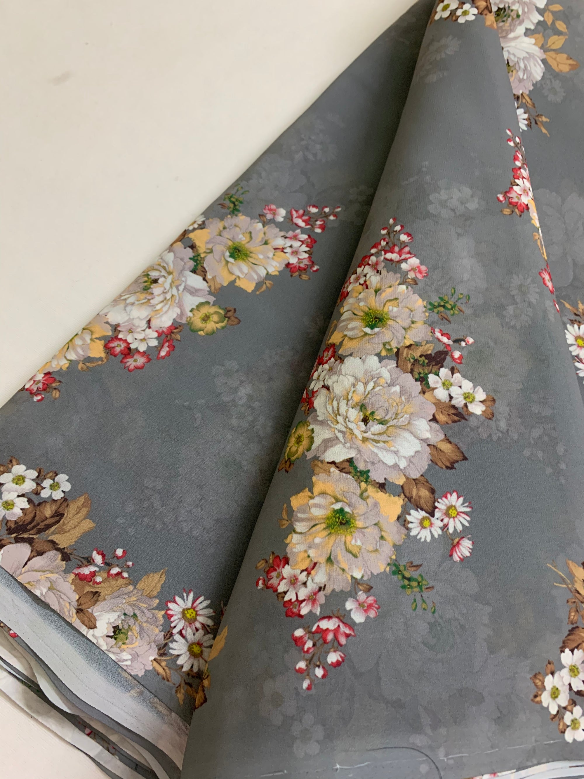 Digital floral Printed georgette fabric