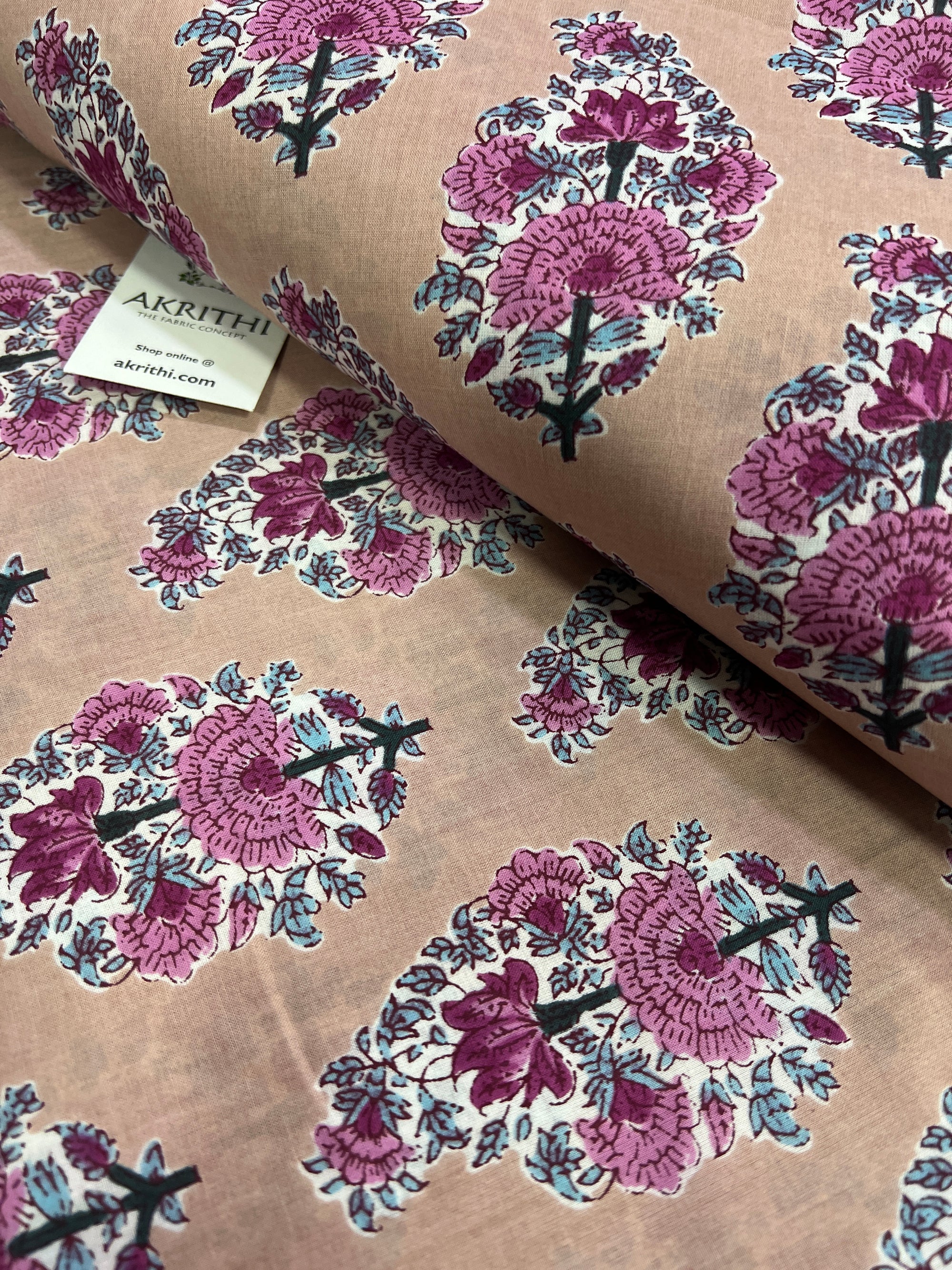Printed pure cotton fabric