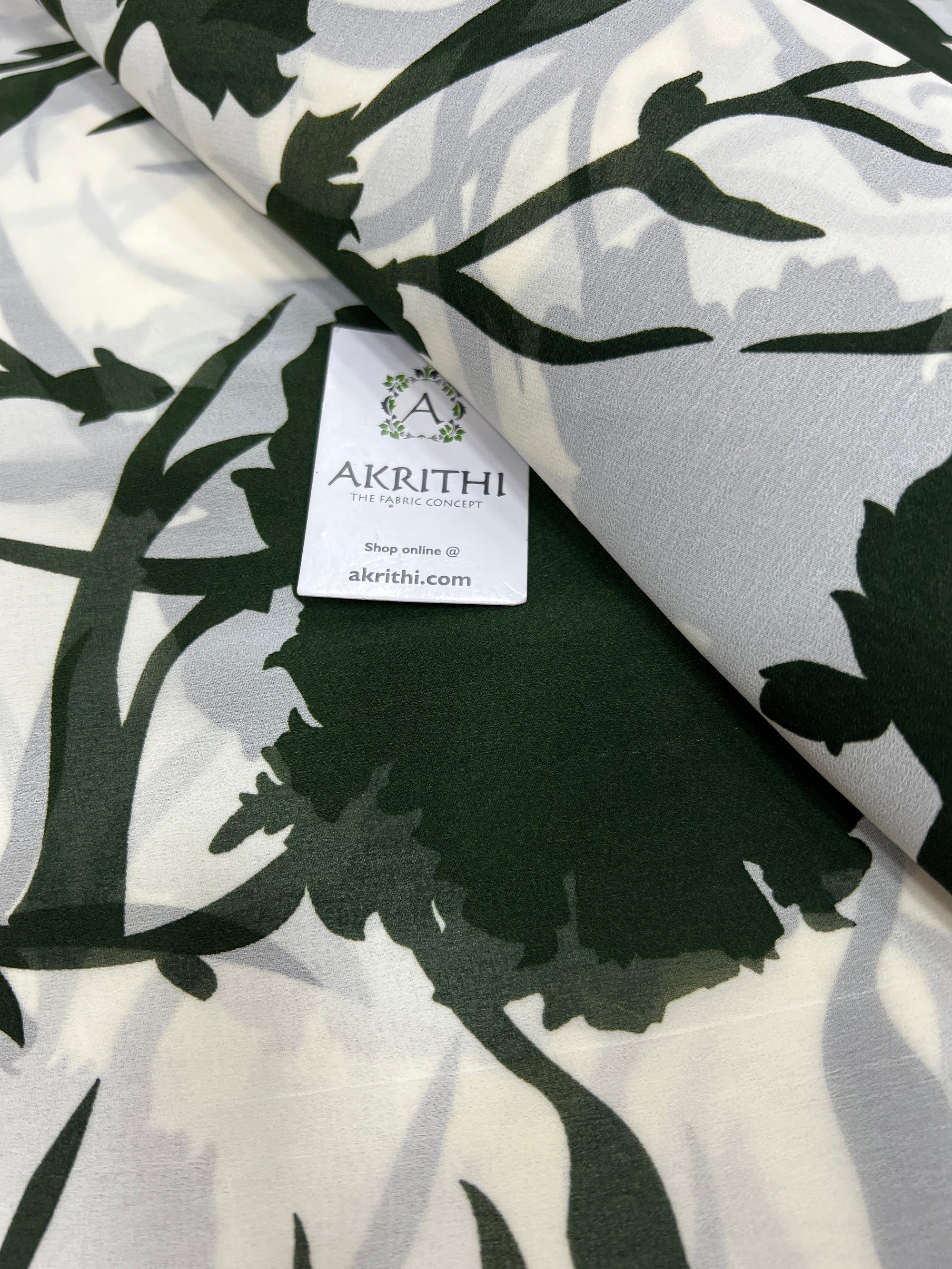 Floral printed georgette fabric