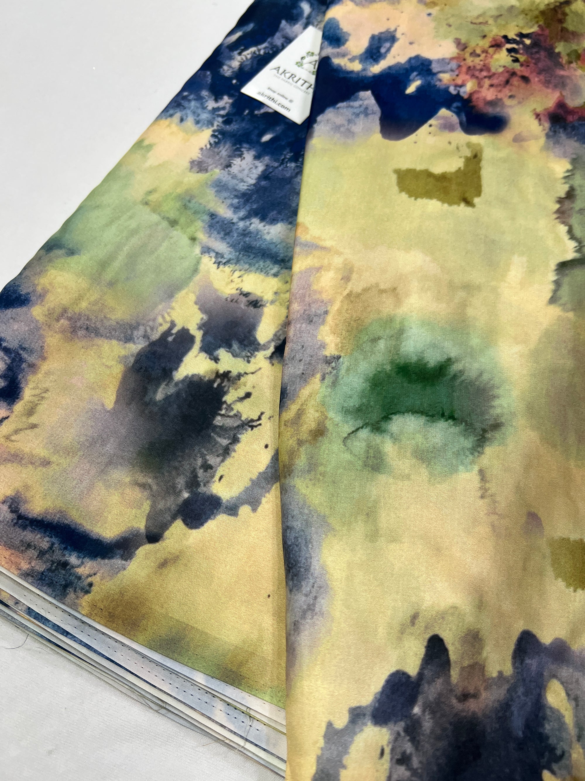 Digital printed modal satin fabric