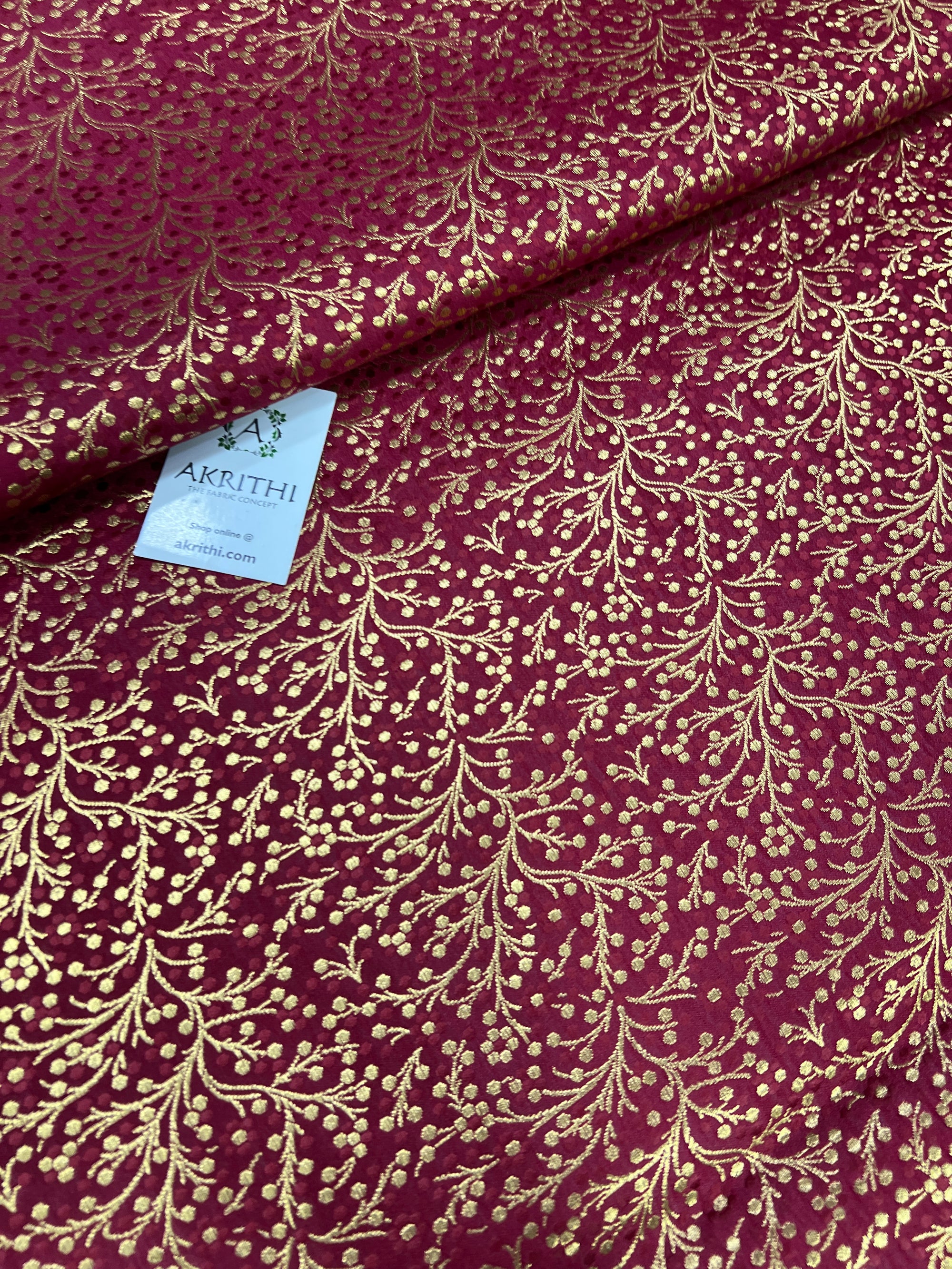Handloom Banarasi brocade fabric