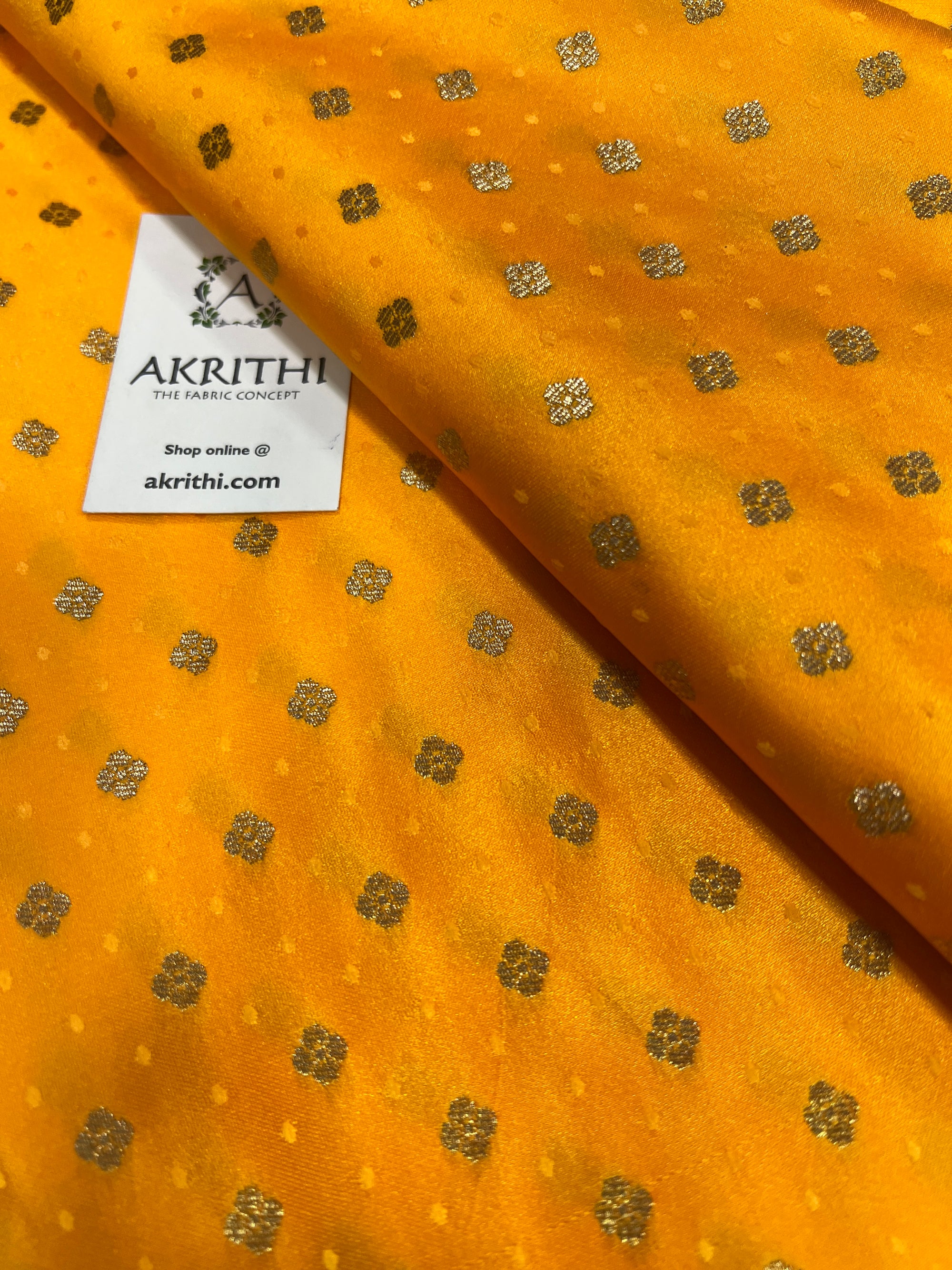 Banarasi satin pauri Butti brocade fabric