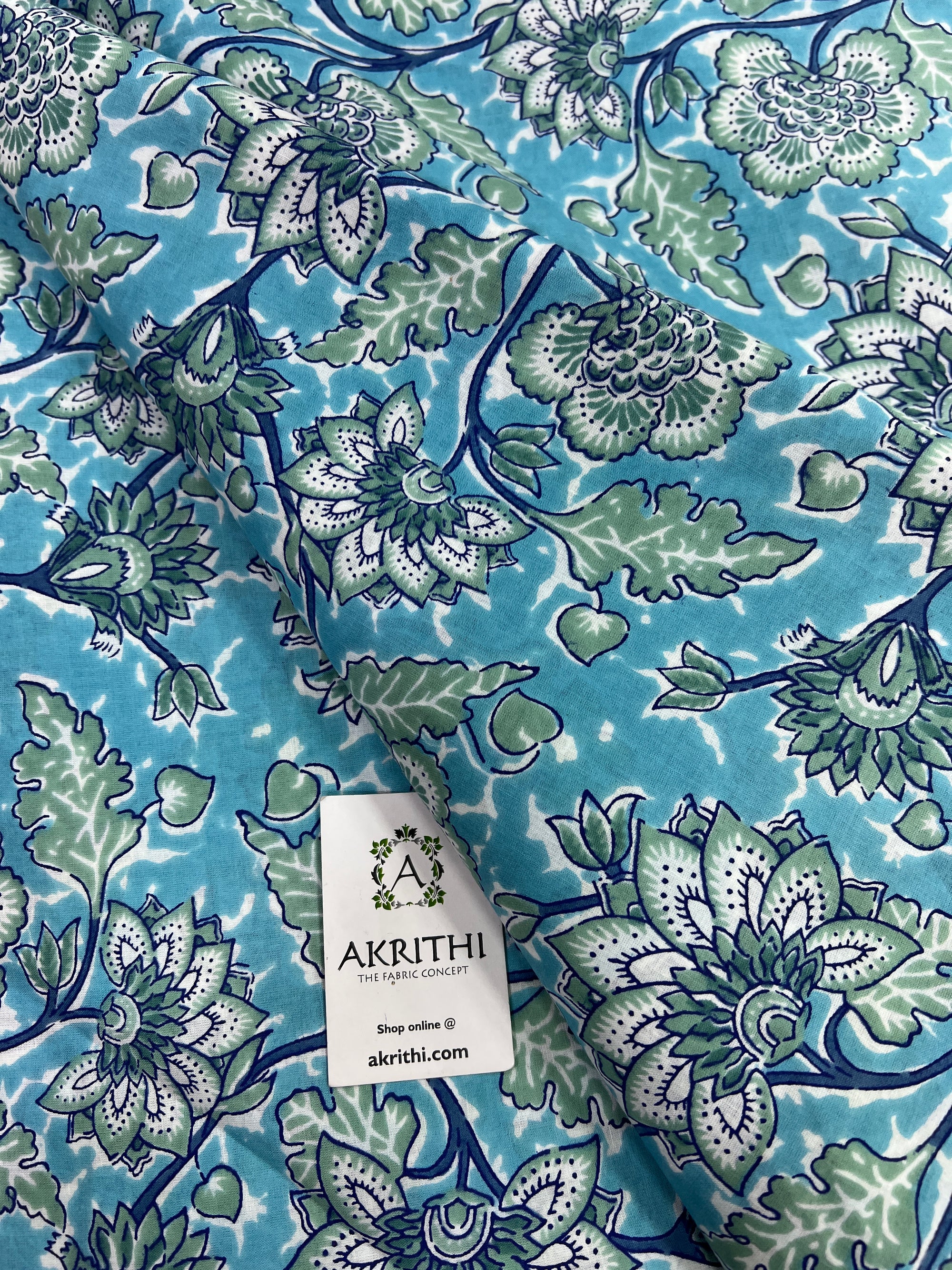 Printed pure cotton fabric