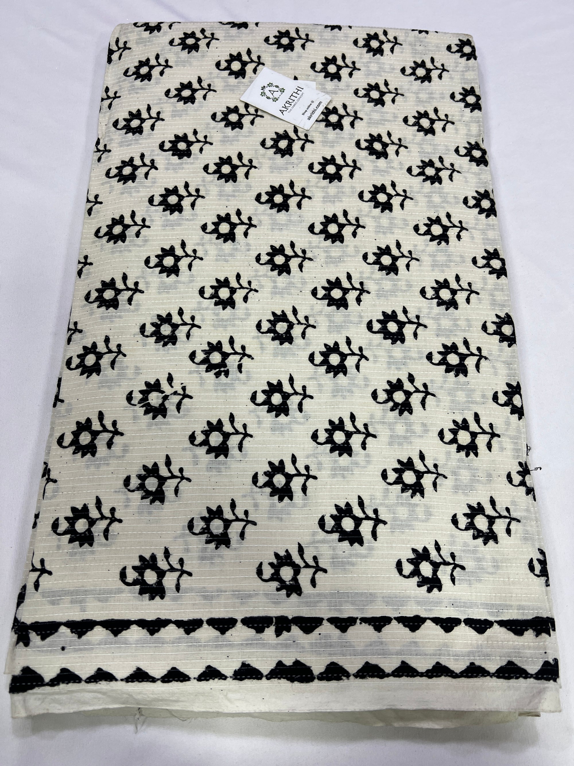 Kantha pure cotton fabric