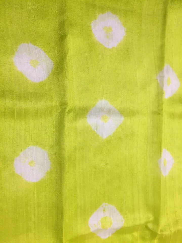 Bandhani pure raw silk kurta