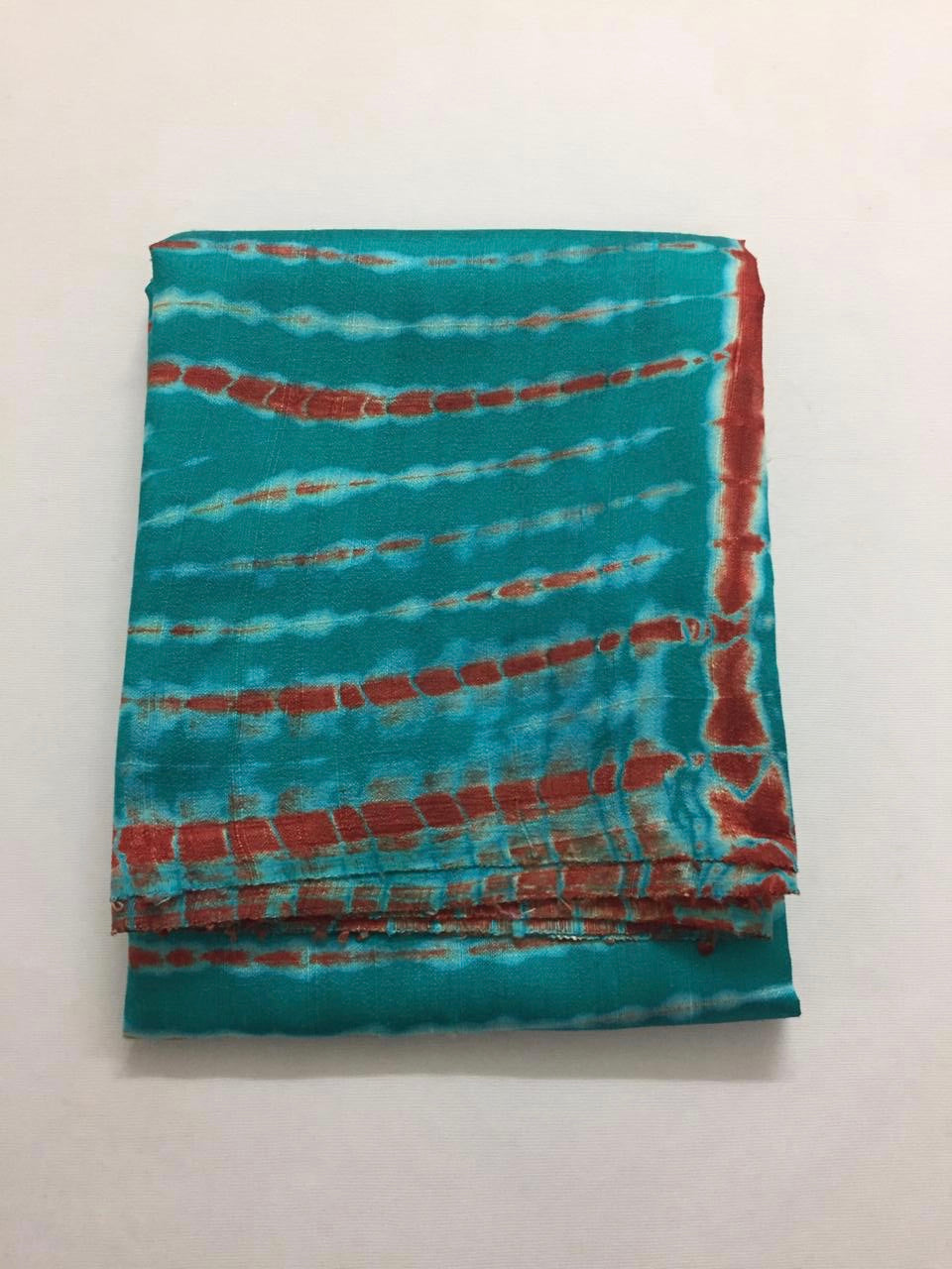 Shibori tie and dye pure raw silk kurta