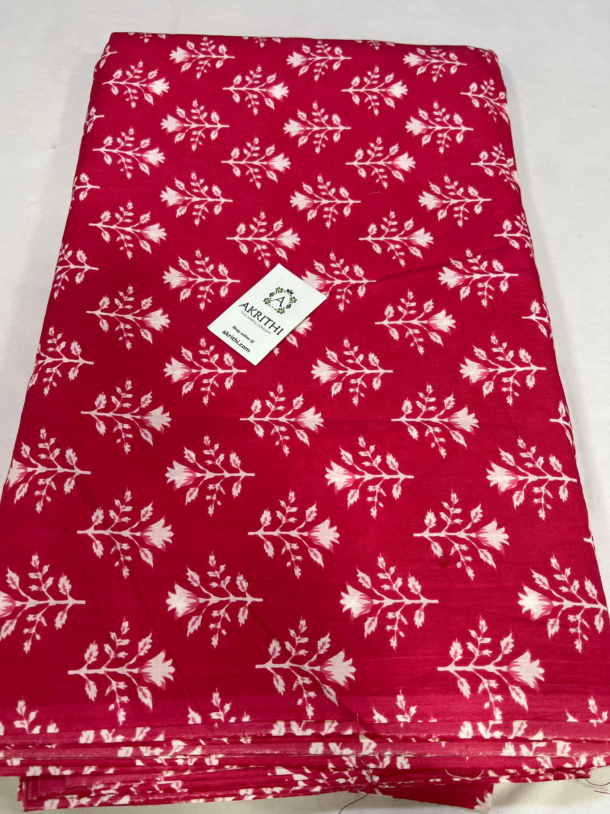 Printed pure cotton fabric