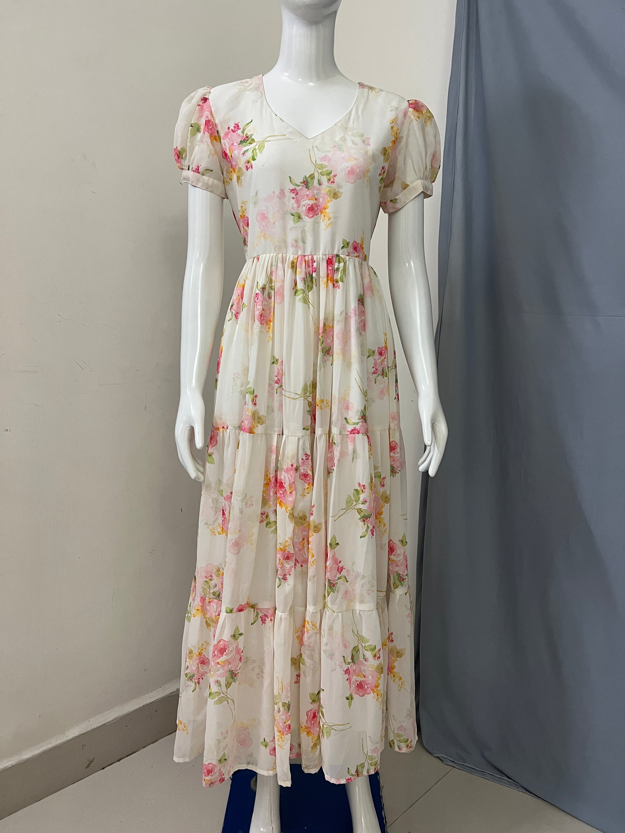 Floral georgette dress