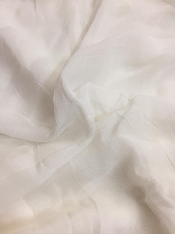 Dyeable Semi georgette double shaded fabric (customise)