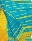 Shibori tie and dye pure raw silk kurta