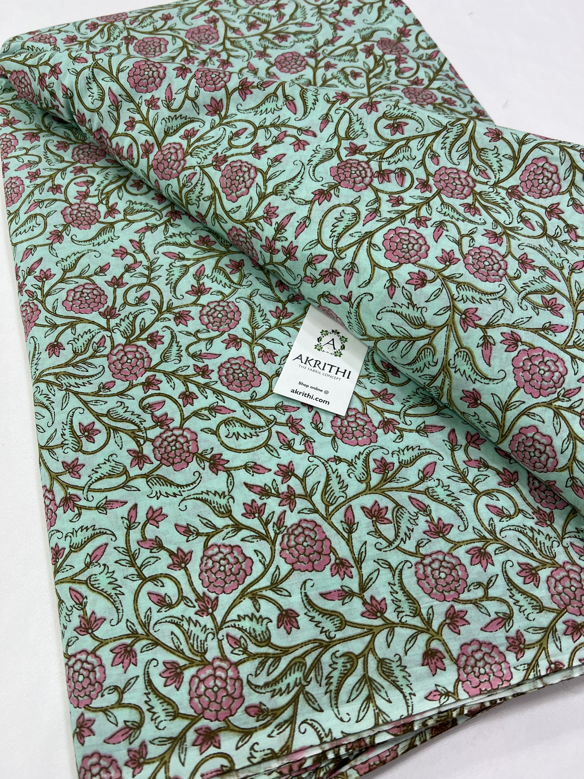 Printed pure cotton fabric