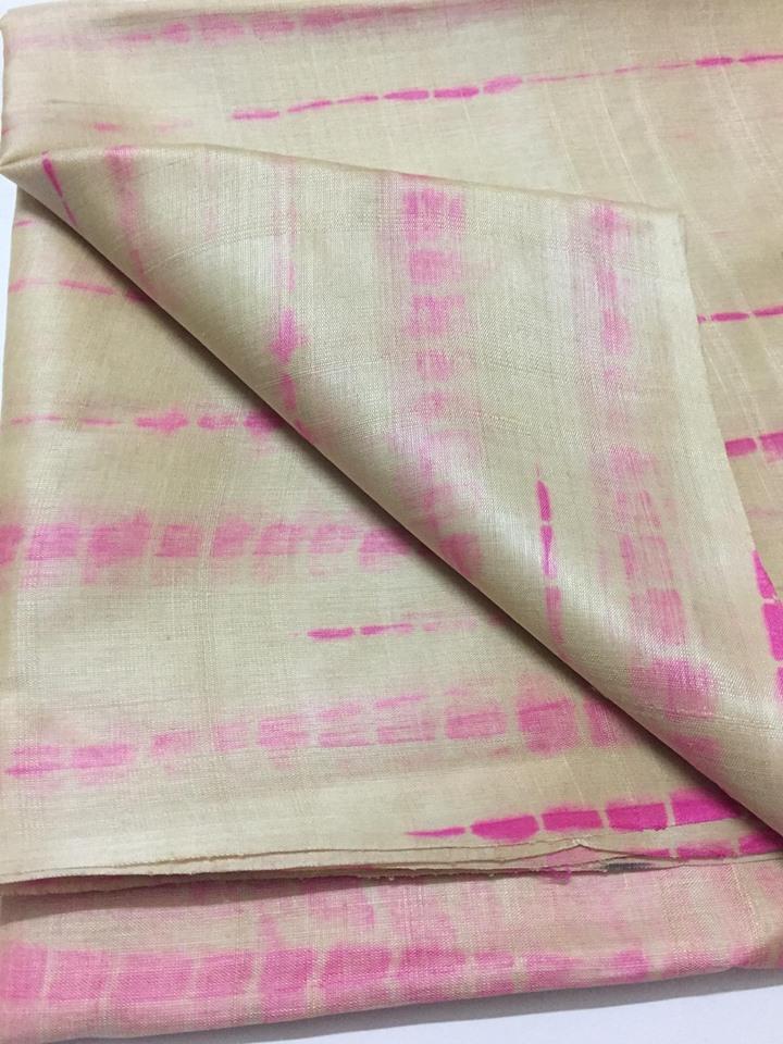 Tie and dye tussar silk kurta