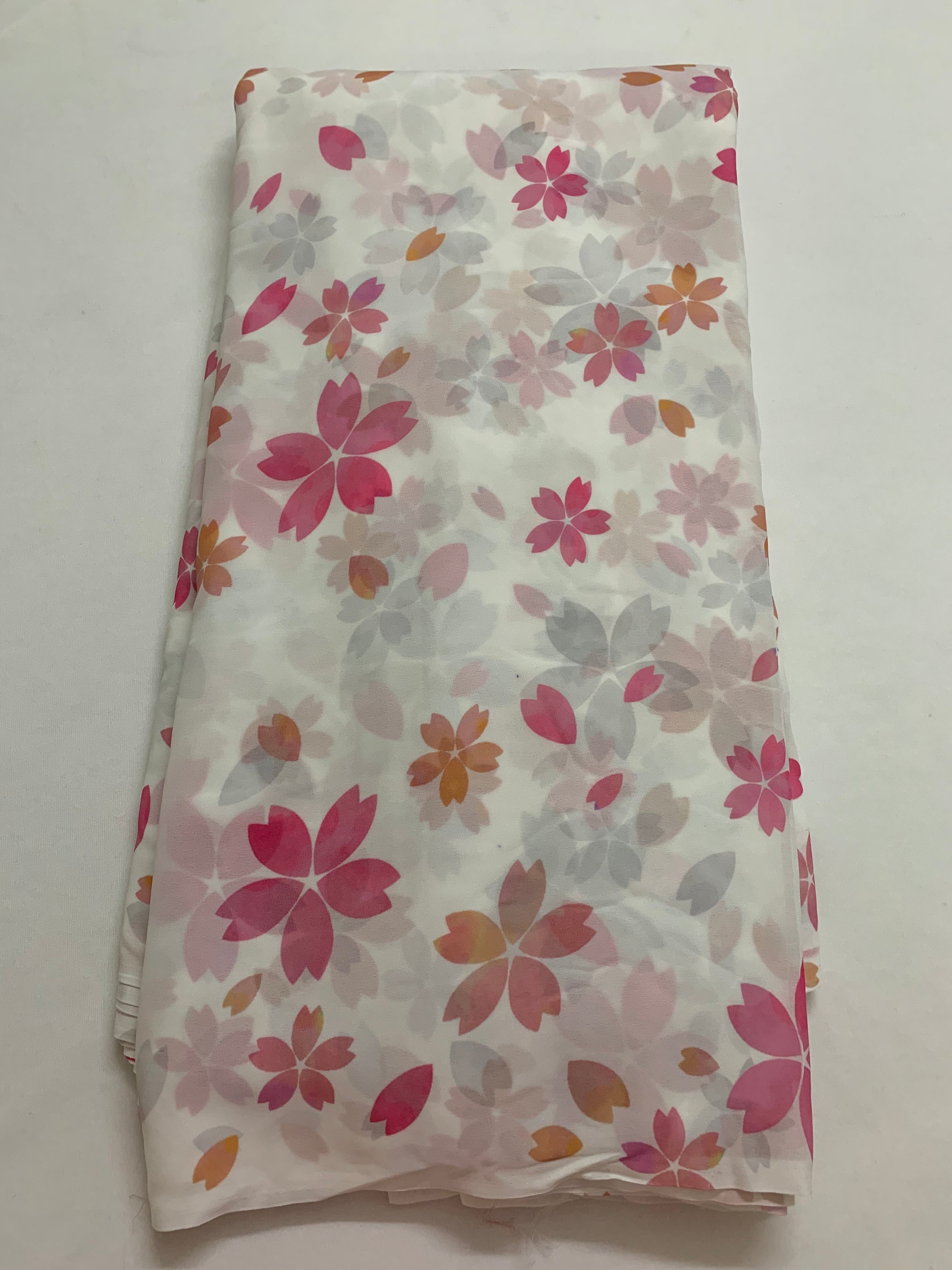 Digital floral printed georgette fabric
