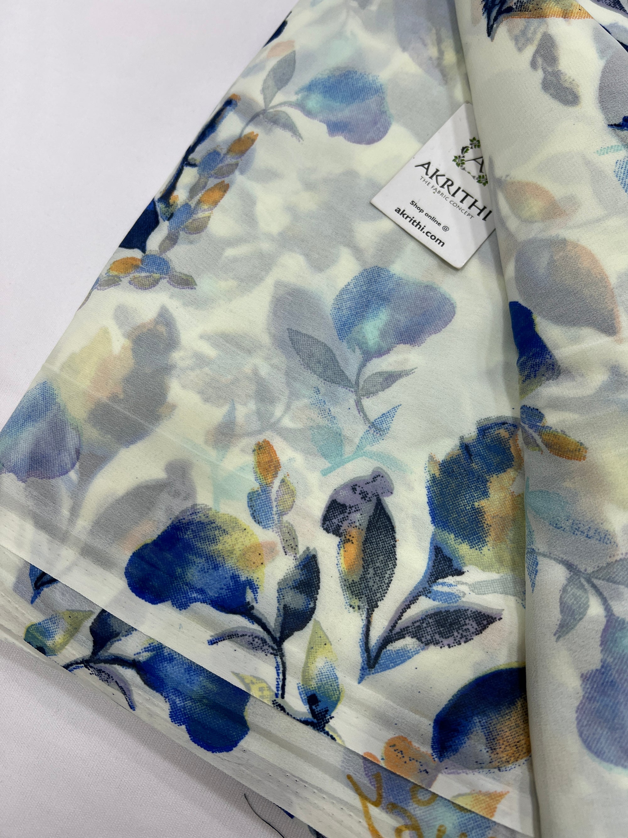 Floral printed georgette fabric