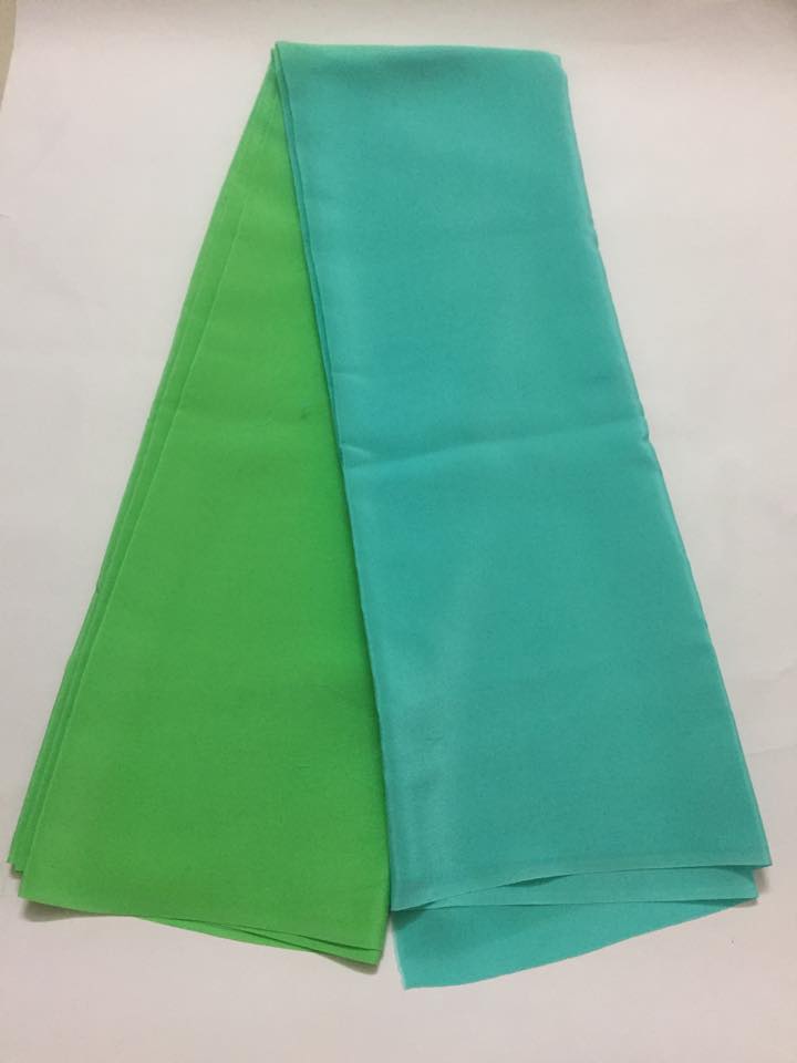 Double shaded pure crepe silk saree