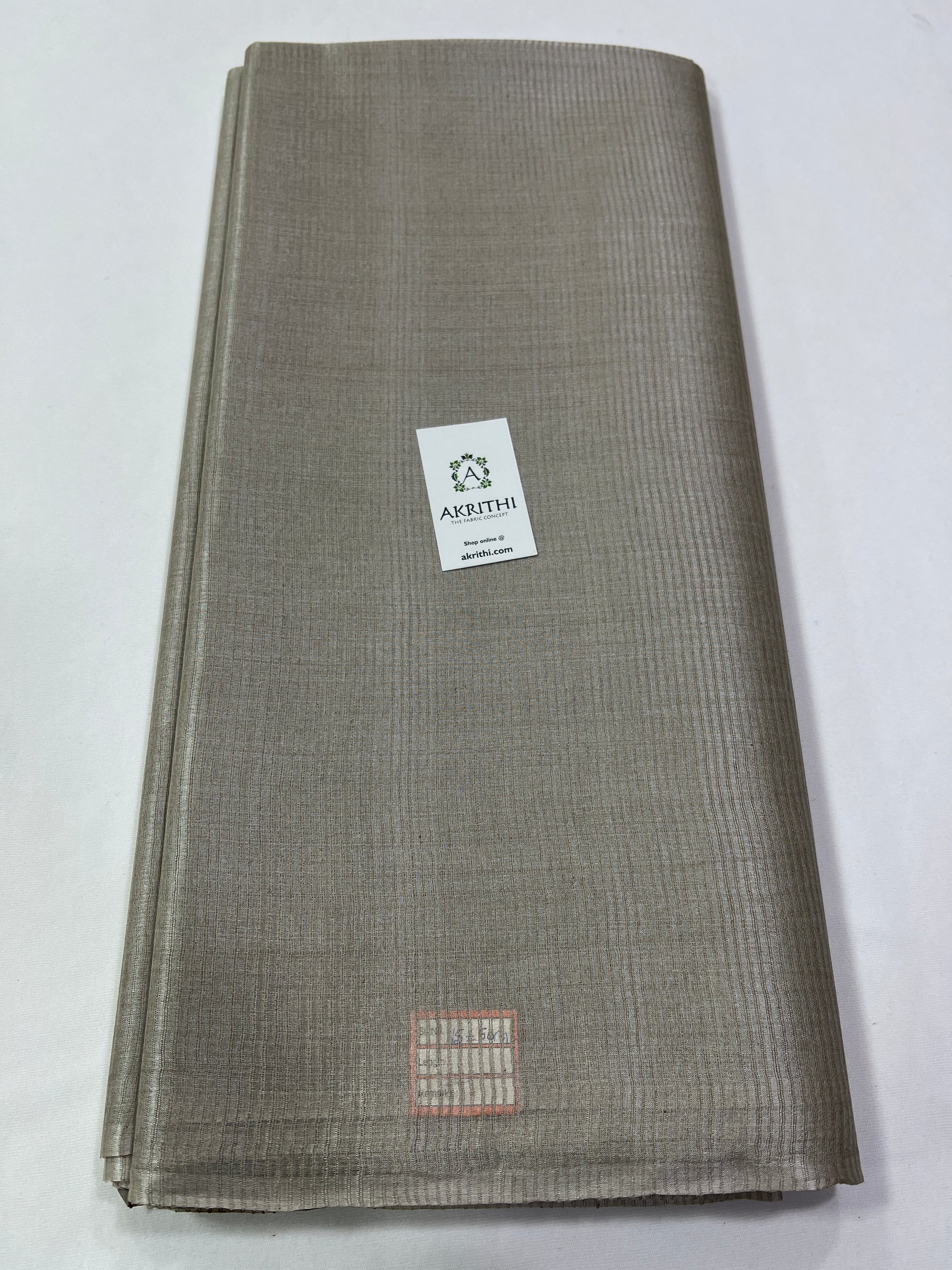 Striped Pure Tussar silk fabric