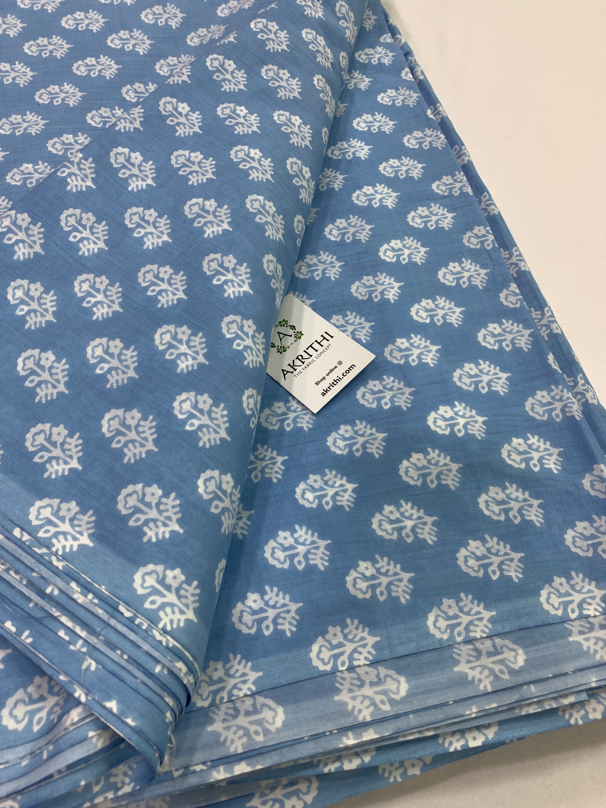 Printed pure cotton fabric