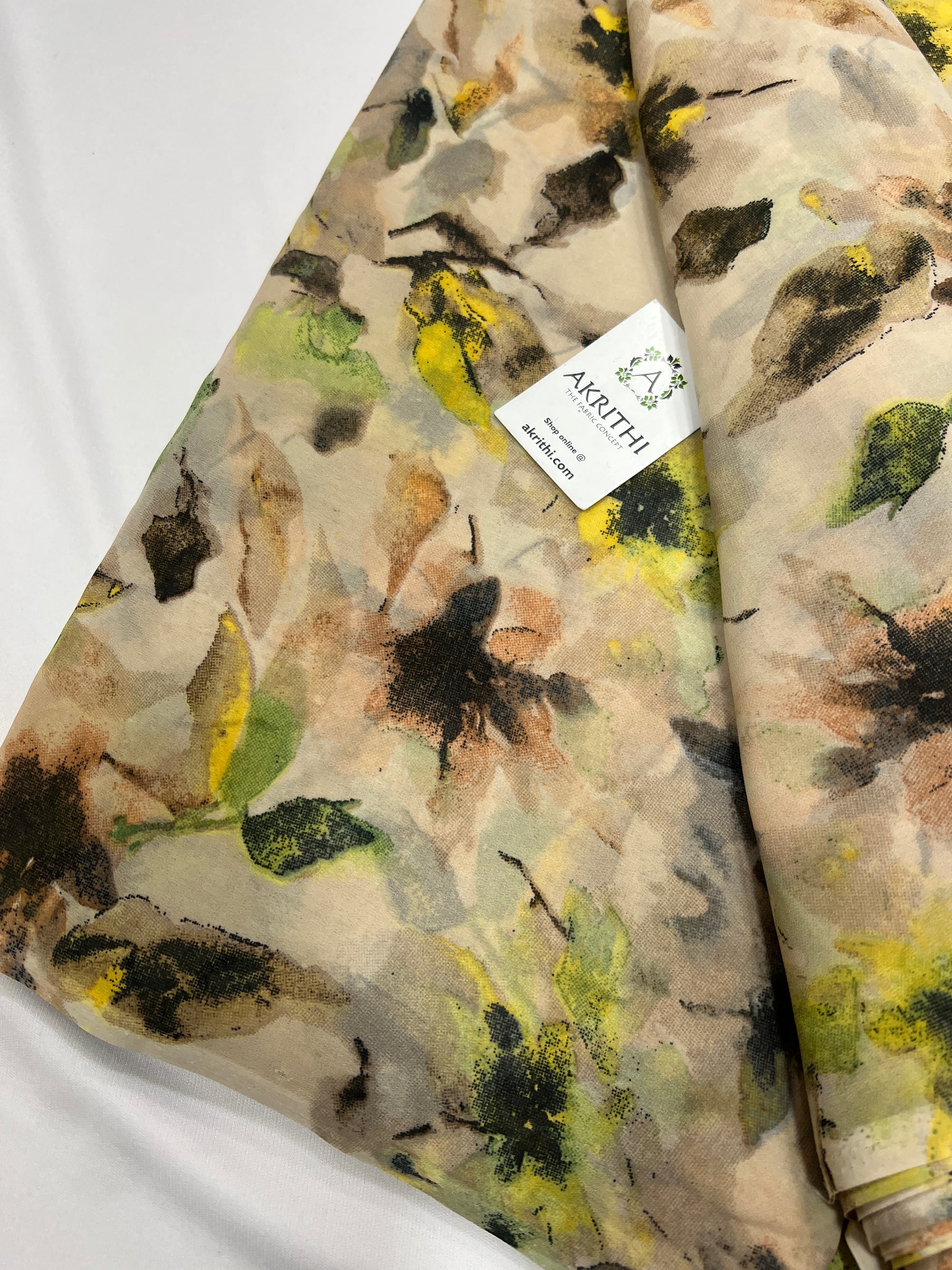 Floral printed georgette fabric
