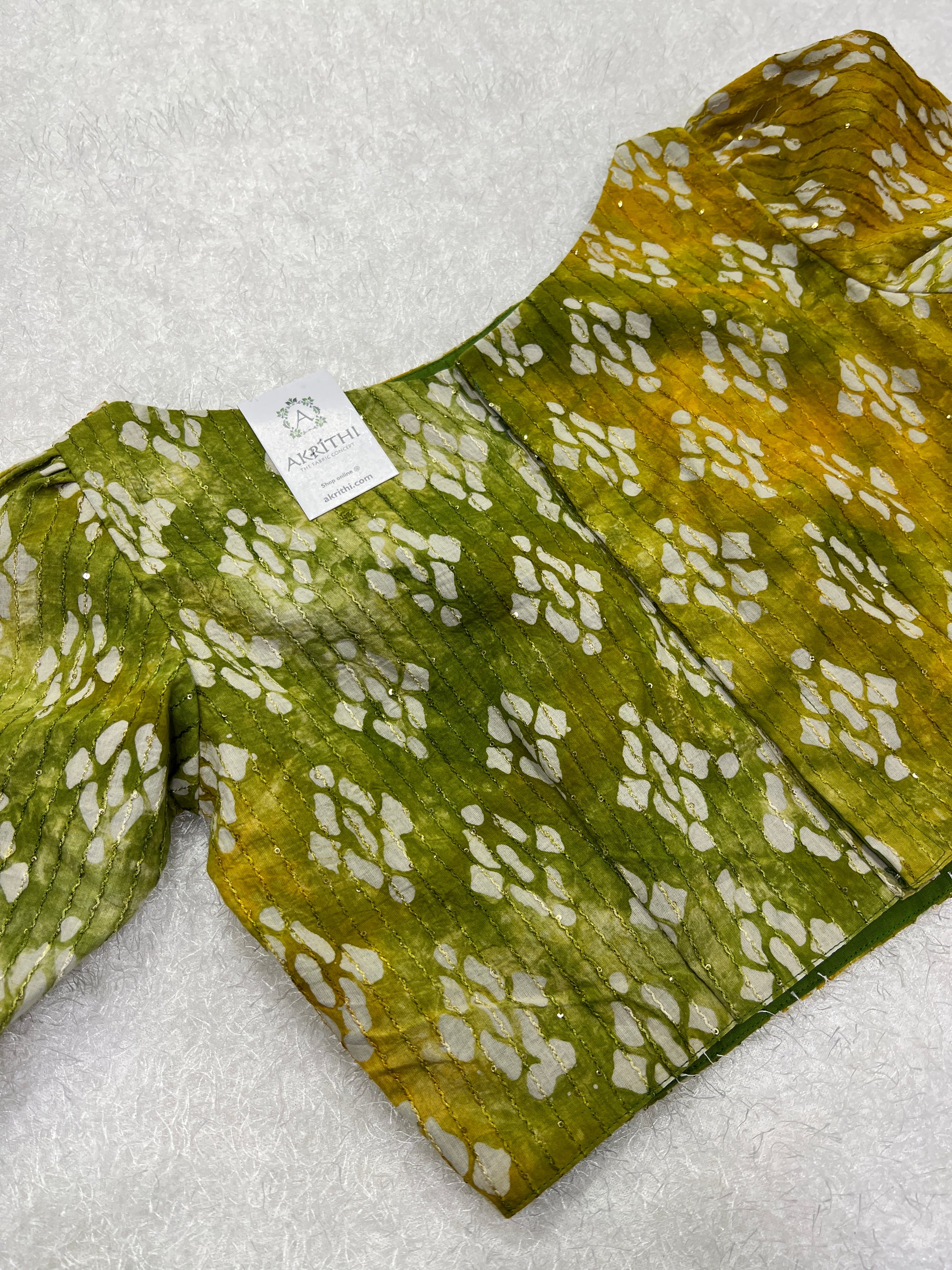 Batik dyed cotton blouse