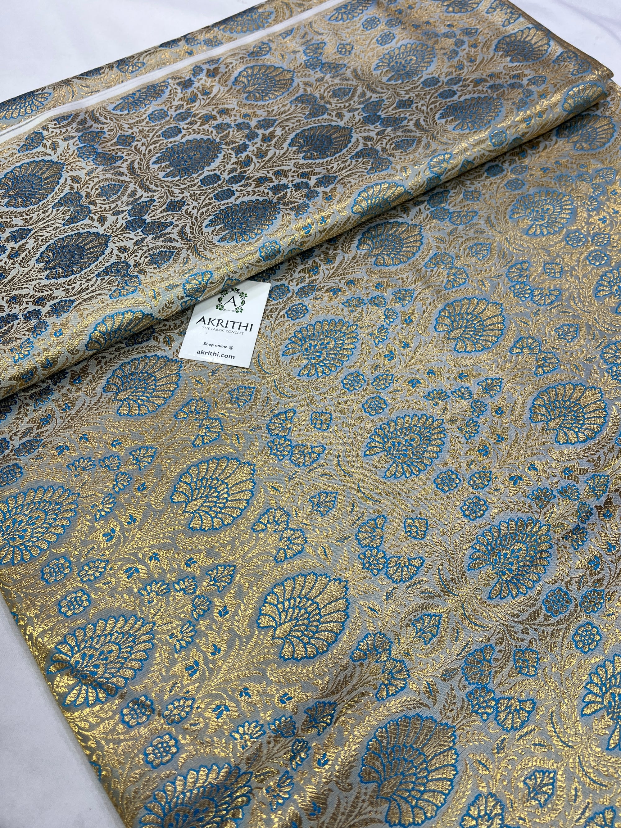 Handloom Banarasi brocade fabric