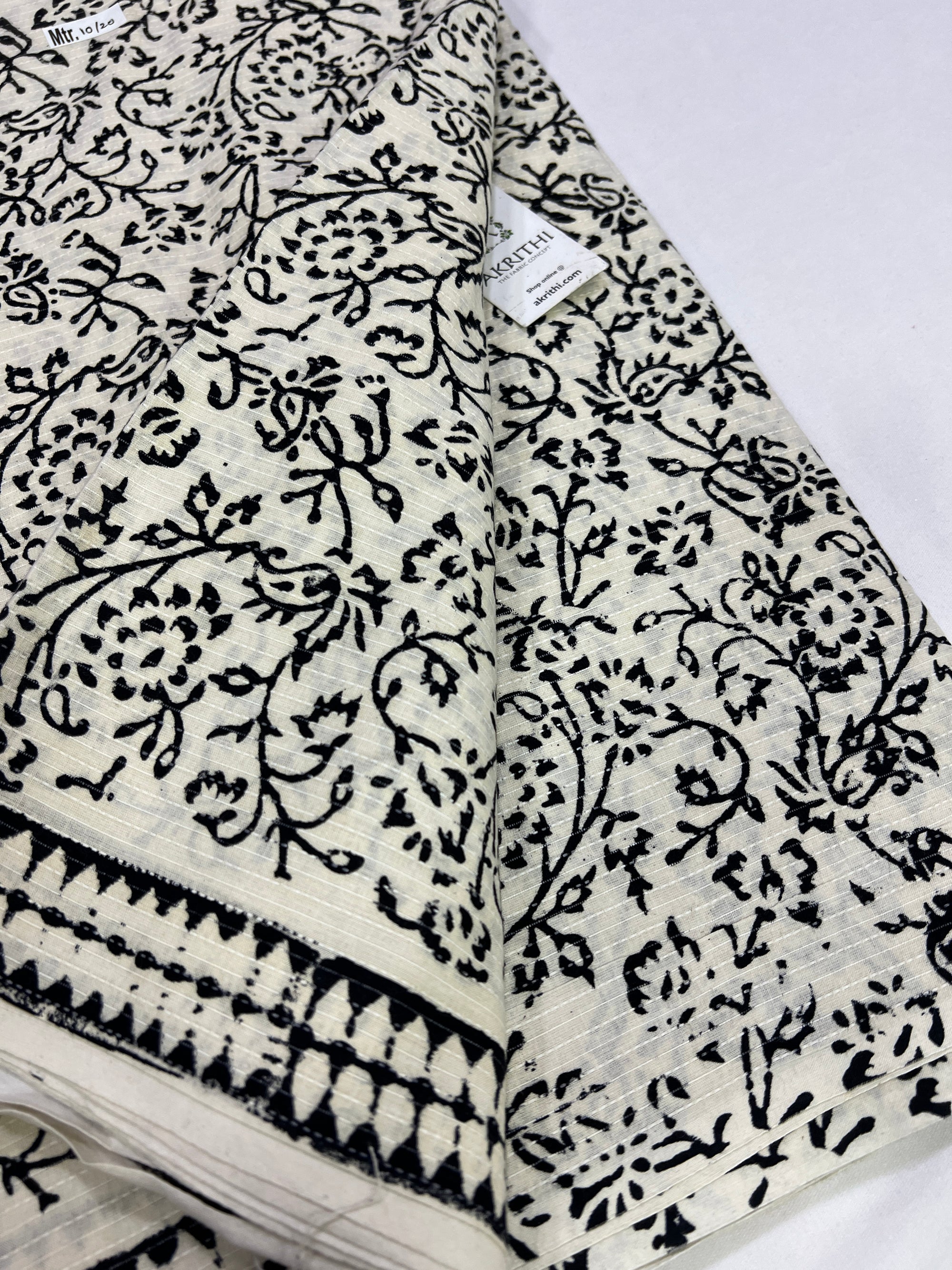 Kantha pure cotton fabric