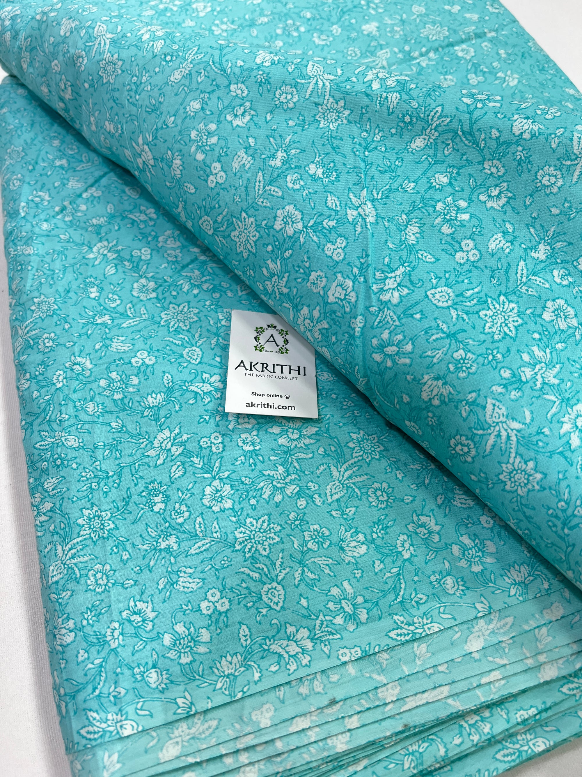 Printed pure cotton fabric