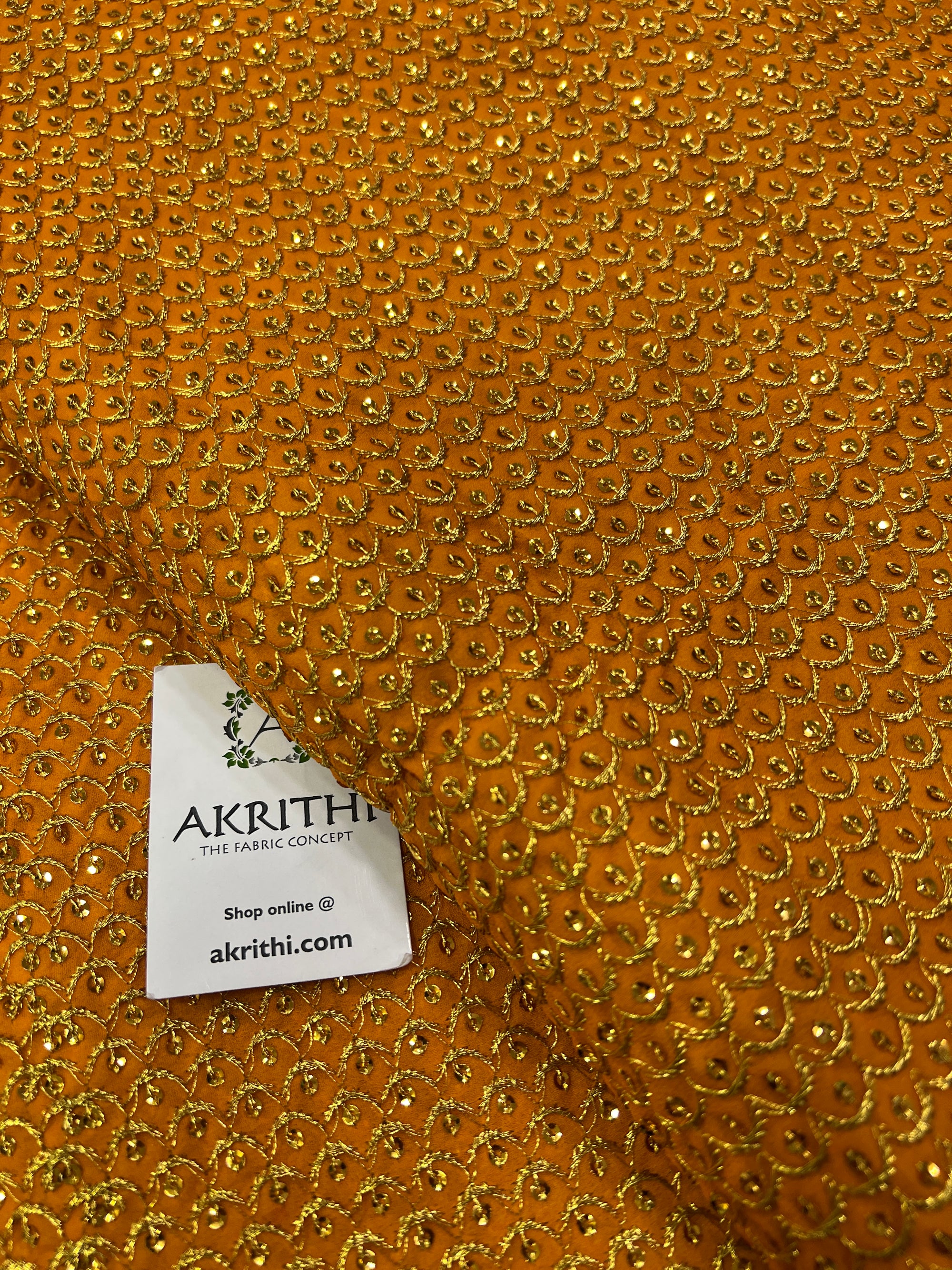 Embroidery on Georgette fabric