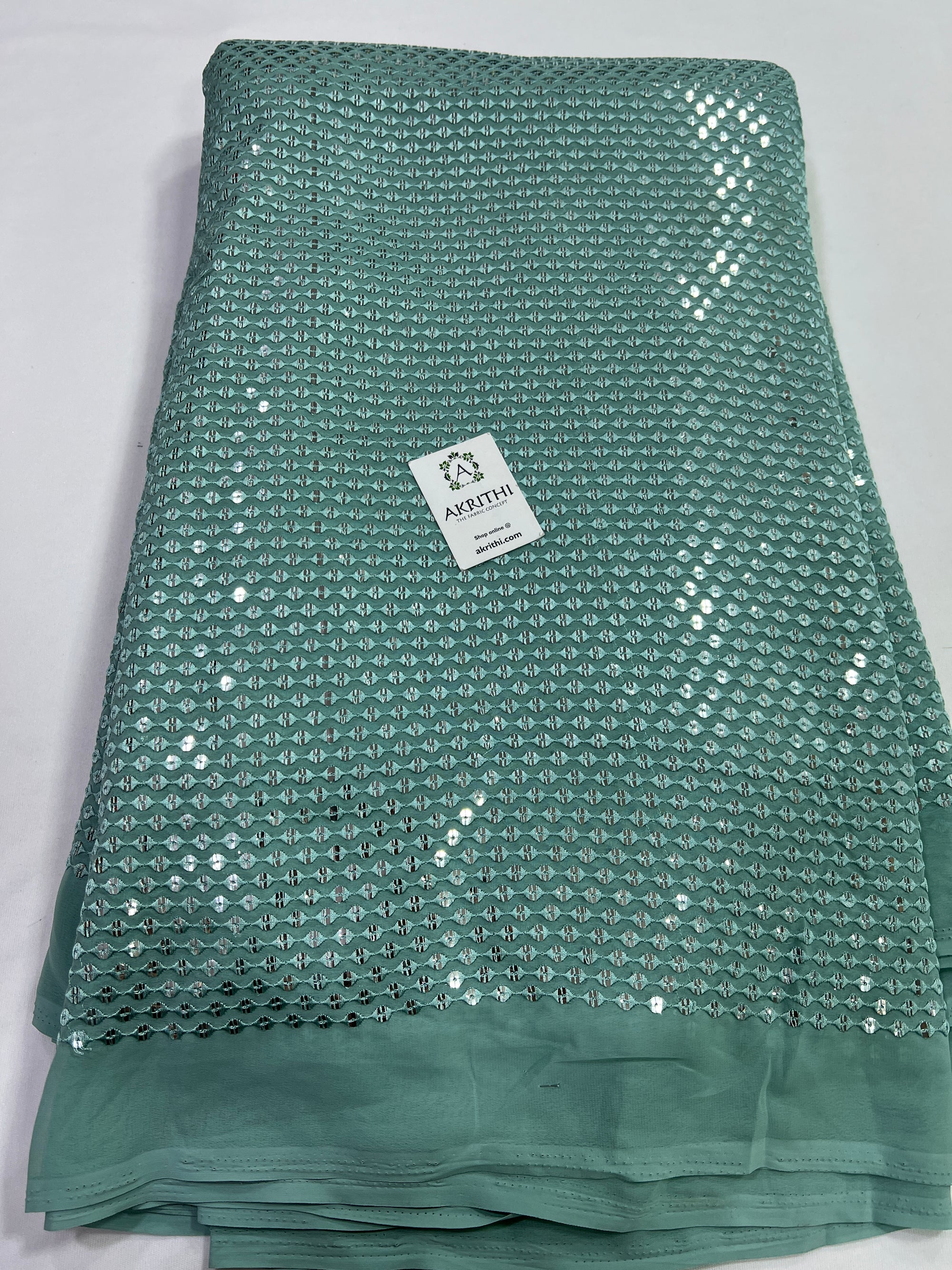 Embroidery on Georgette fabric