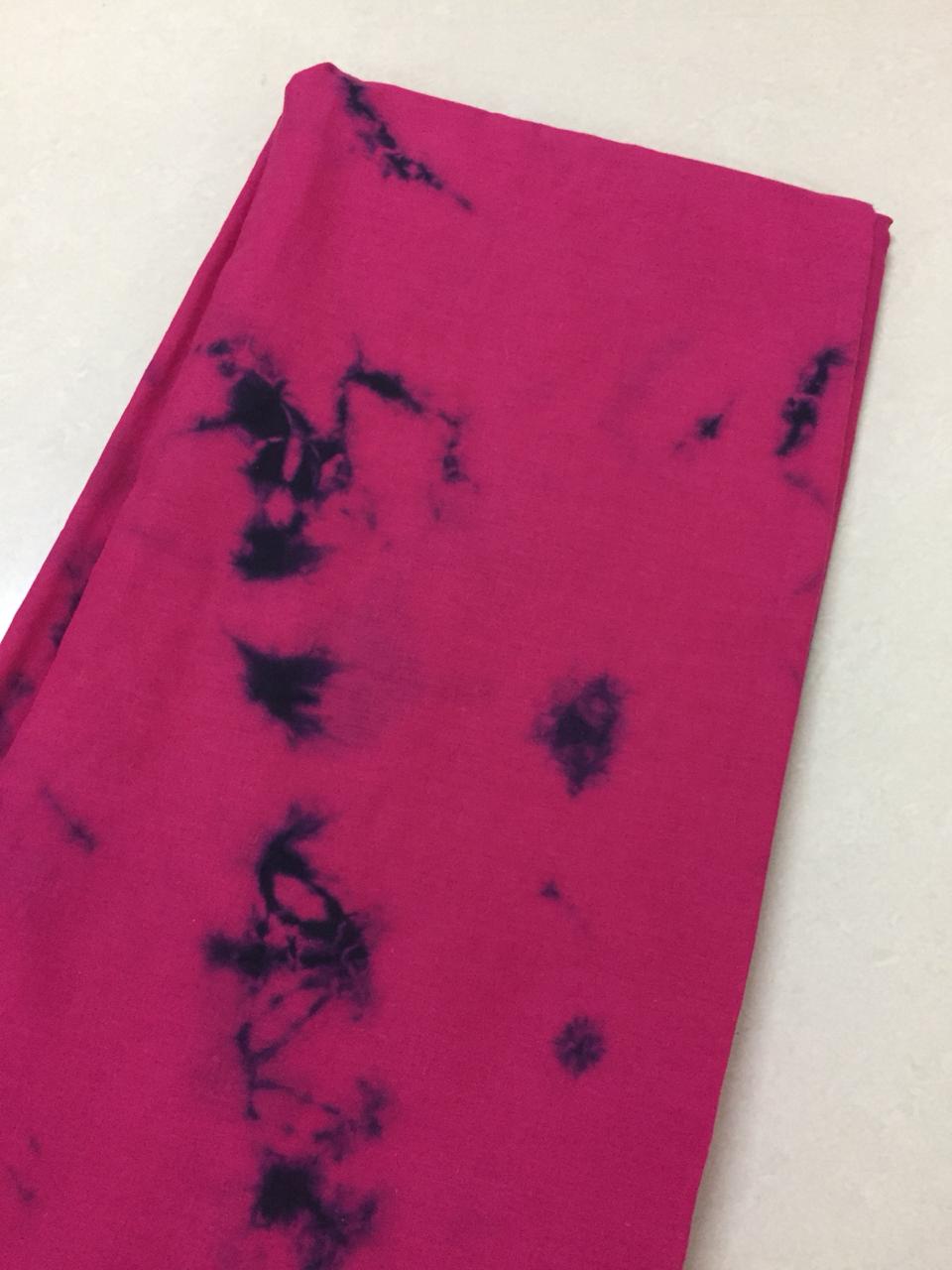 Tie and dye cotton fabric