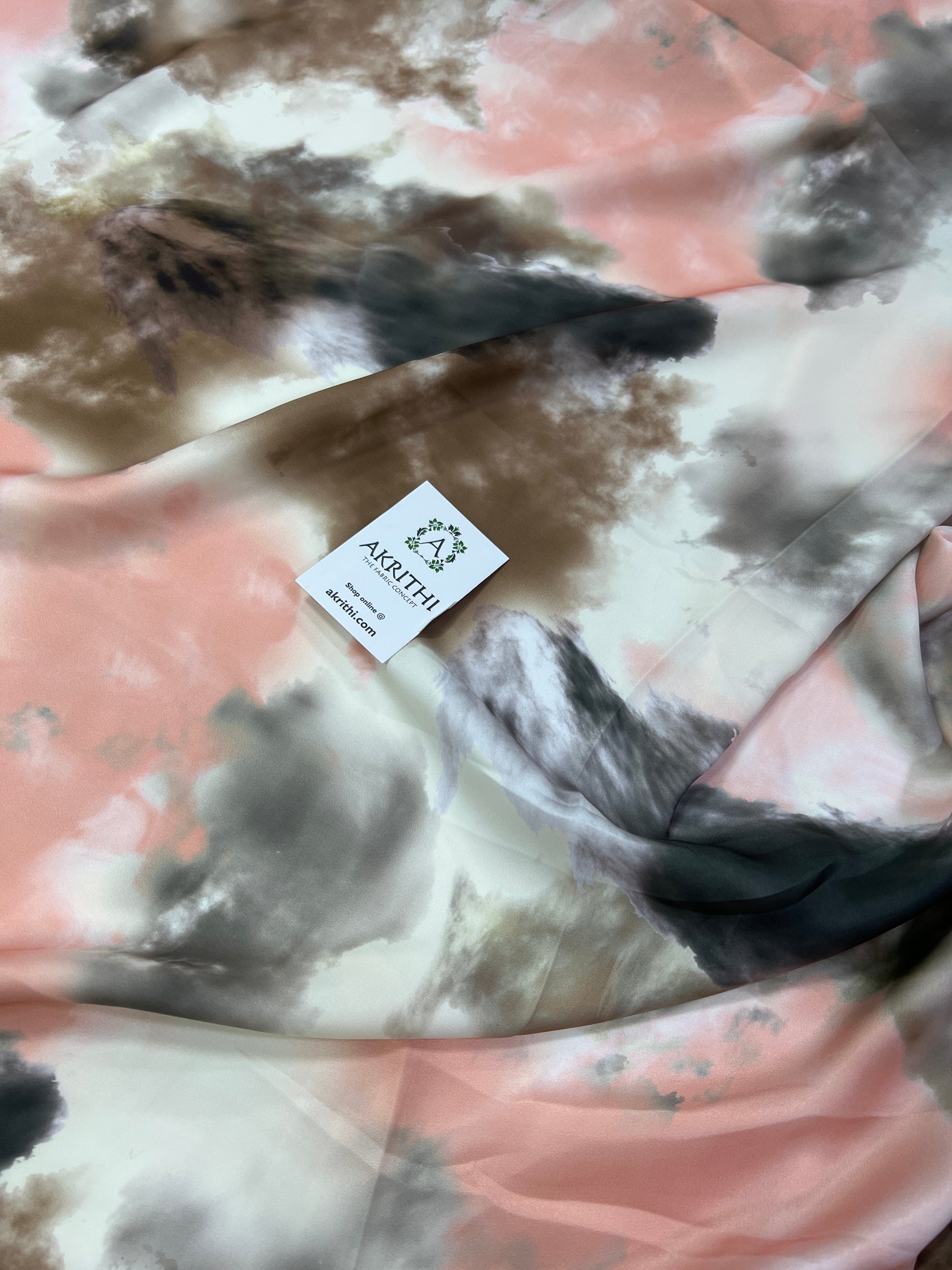 Digital printed modal satin fabric