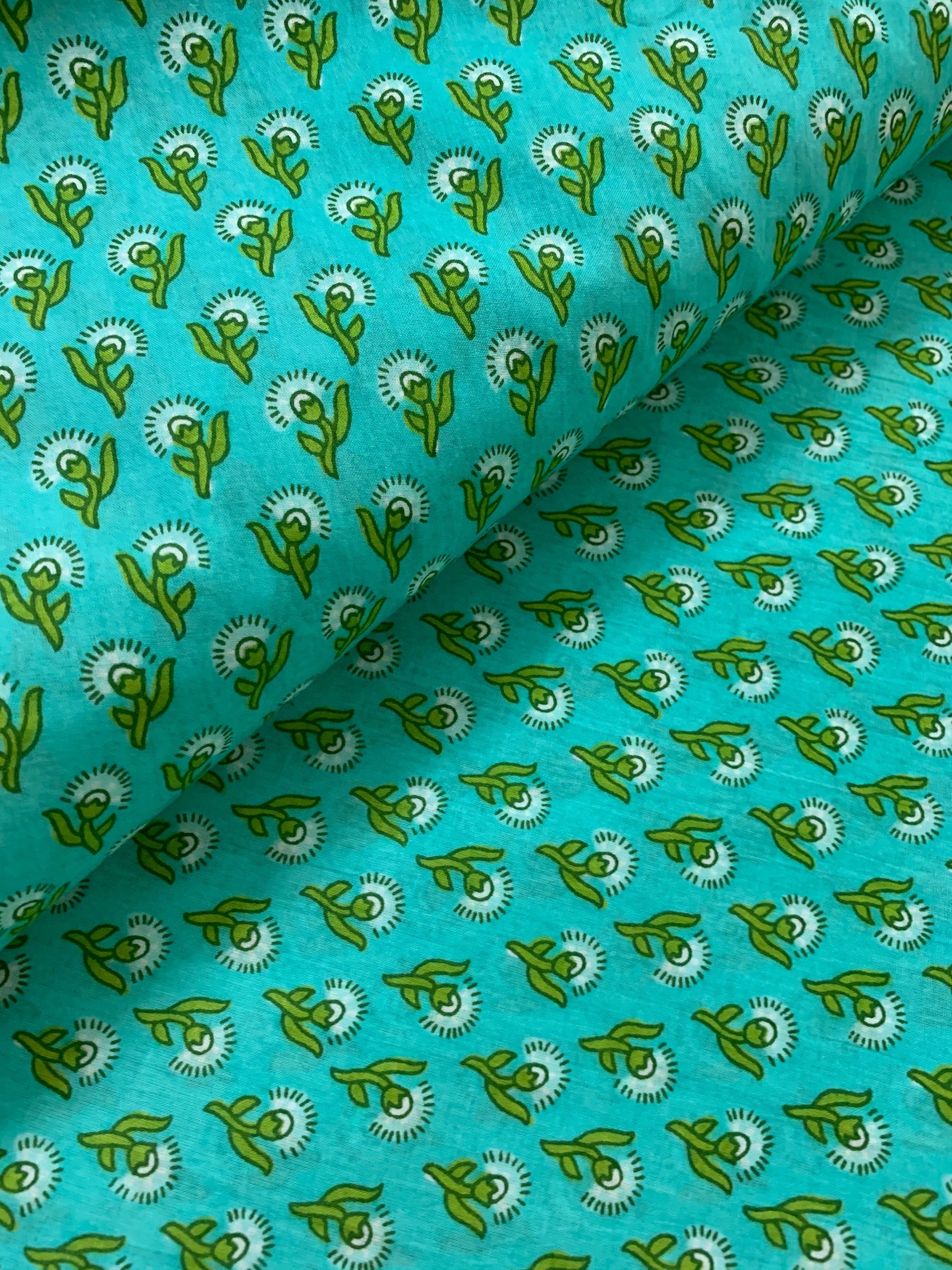 Printed pure cotton fabric