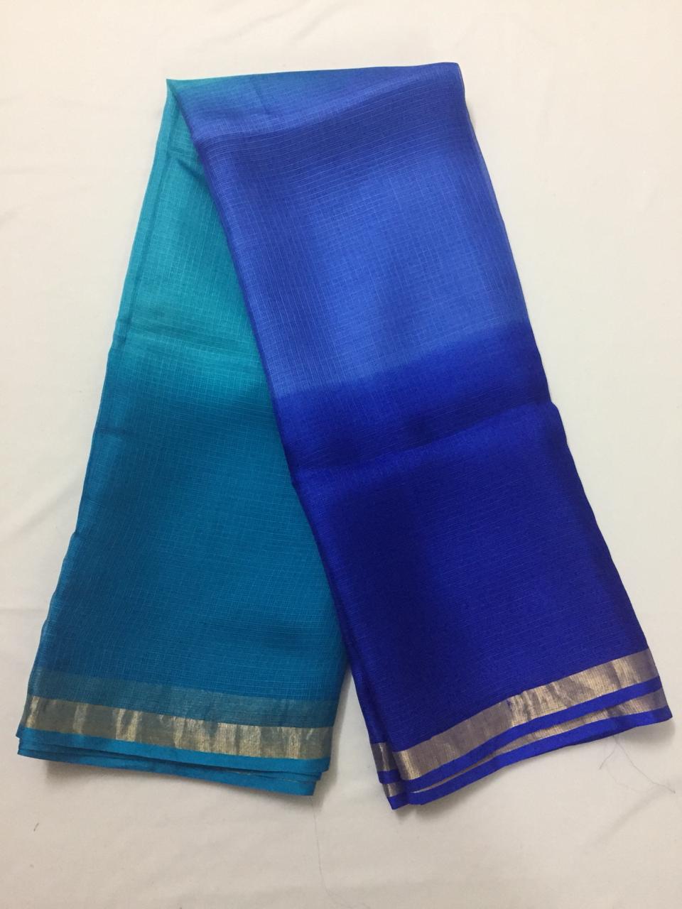 Multishaded Pure kota silk saree