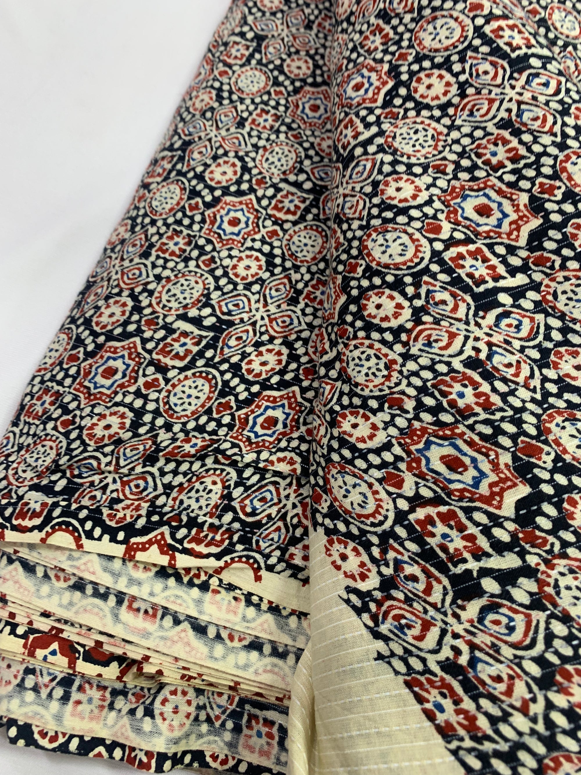 Kantha Printed pure cotton fabric