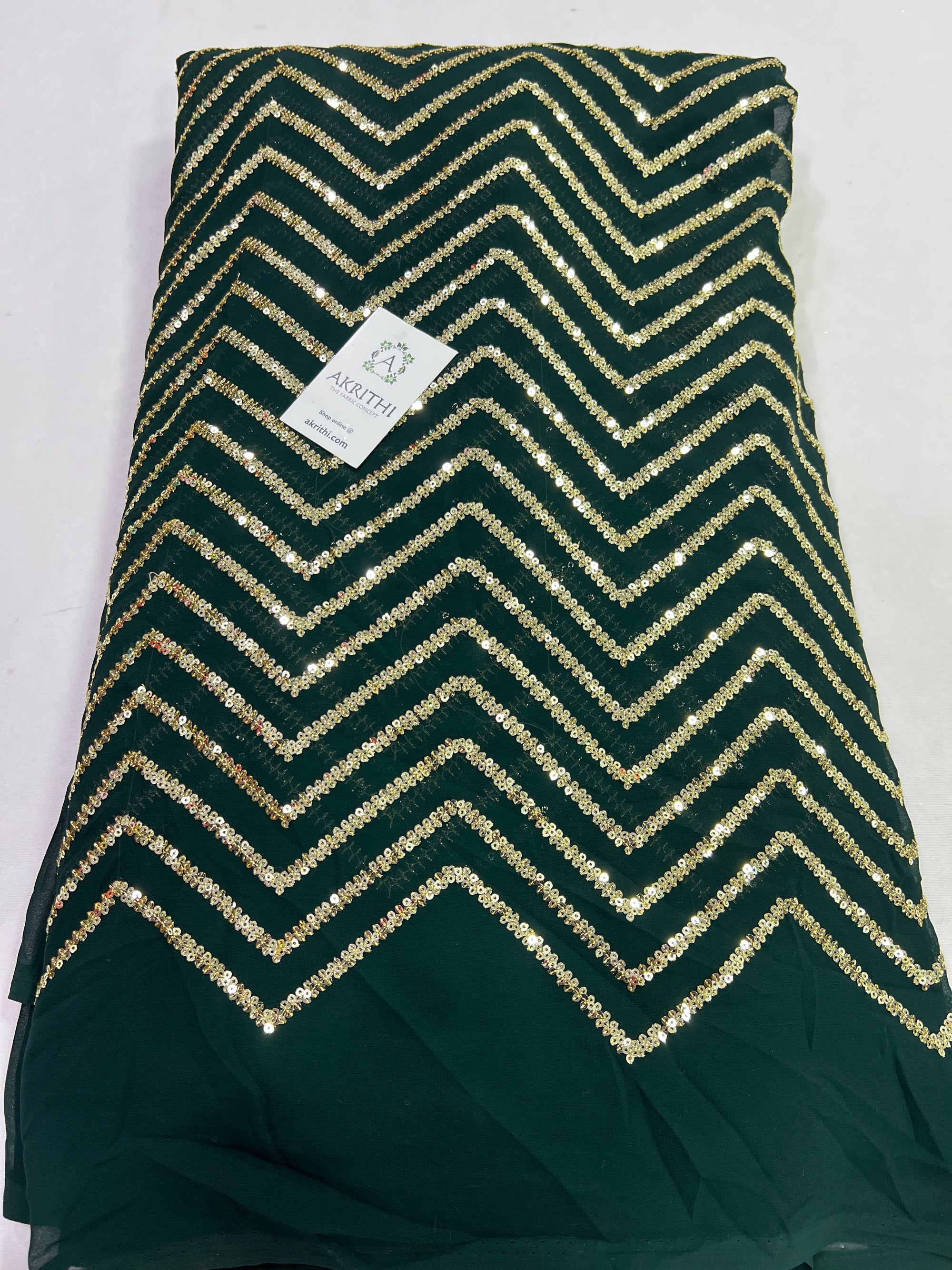 Embroidery on georgette fabric