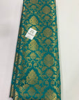 Banarasi brocade fabric blue